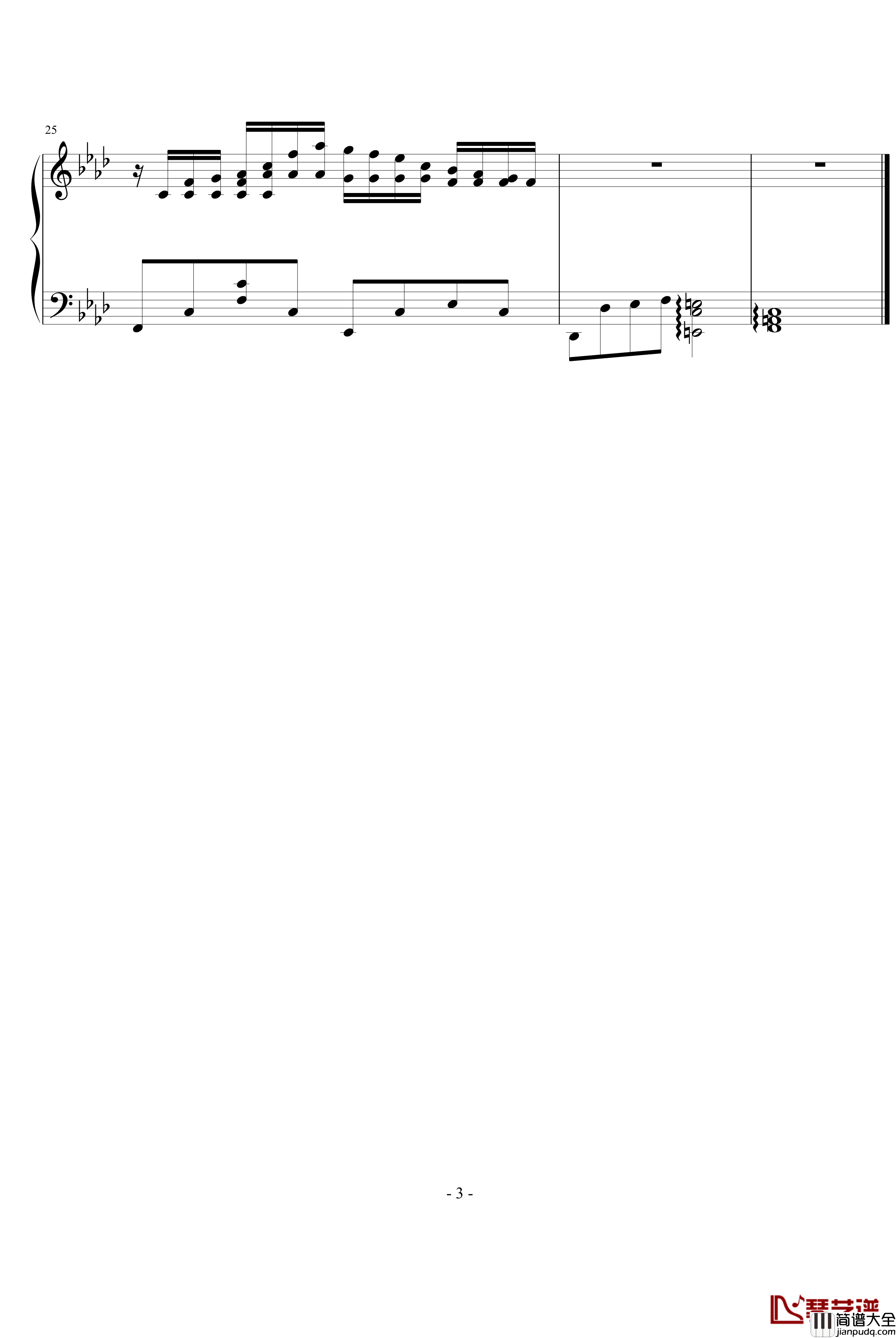 域钢琴谱_飞腾哈哈