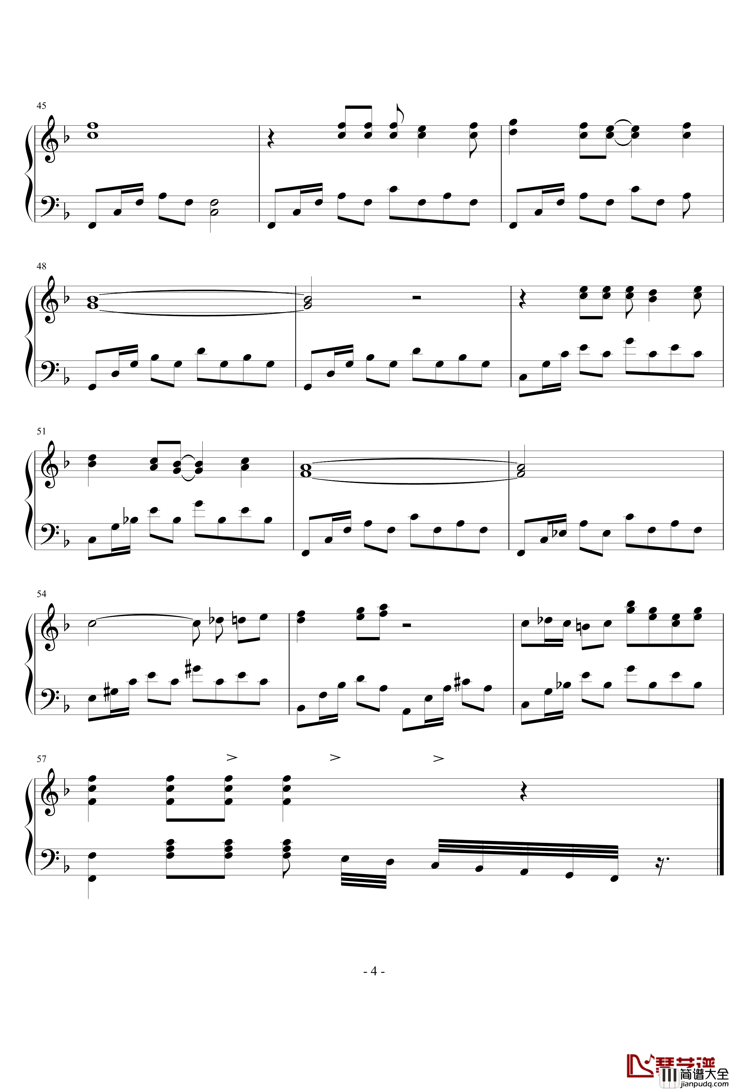 伦巴舞曲钢琴谱_文武贝