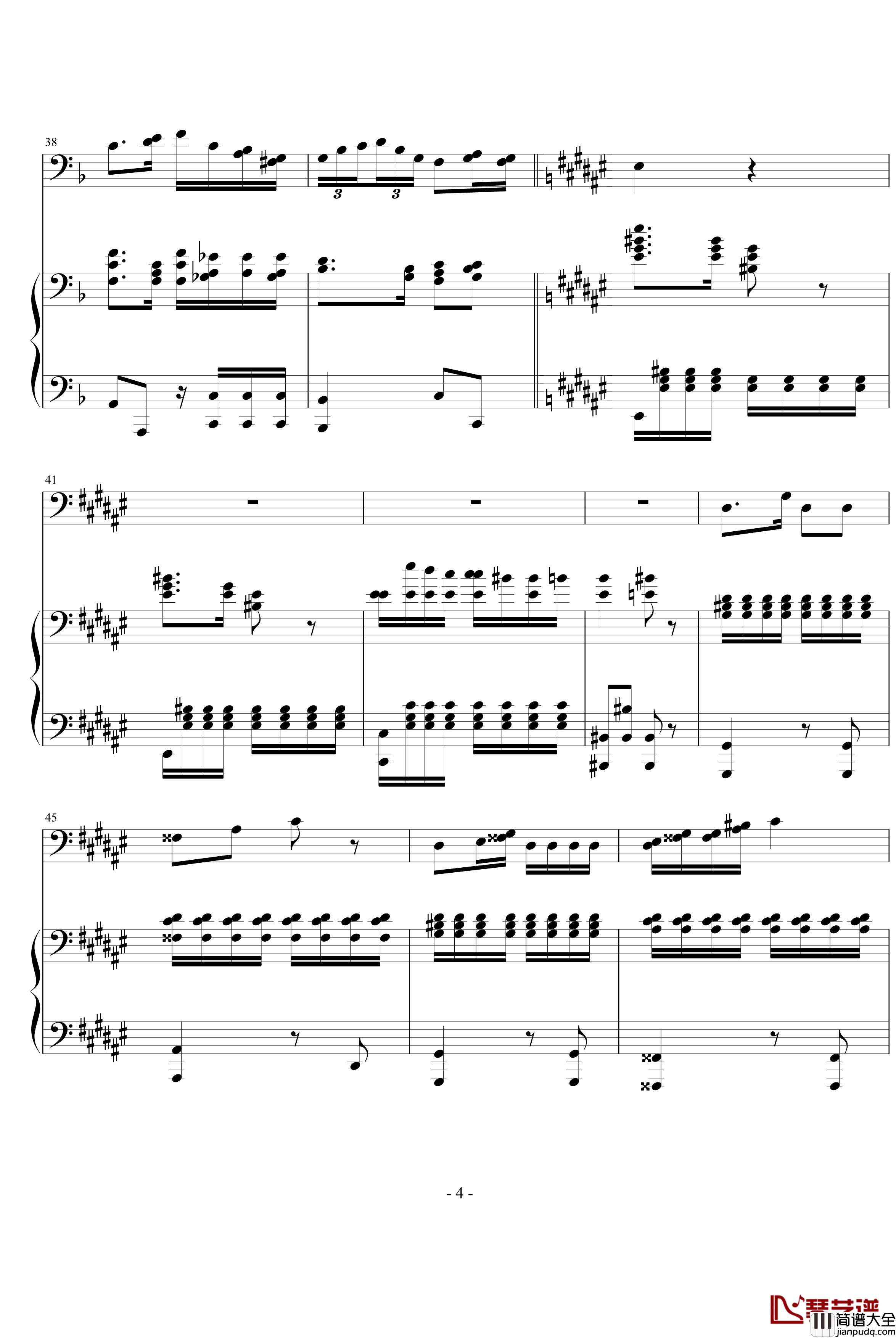 大提琴协奏曲钢琴谱_海顿