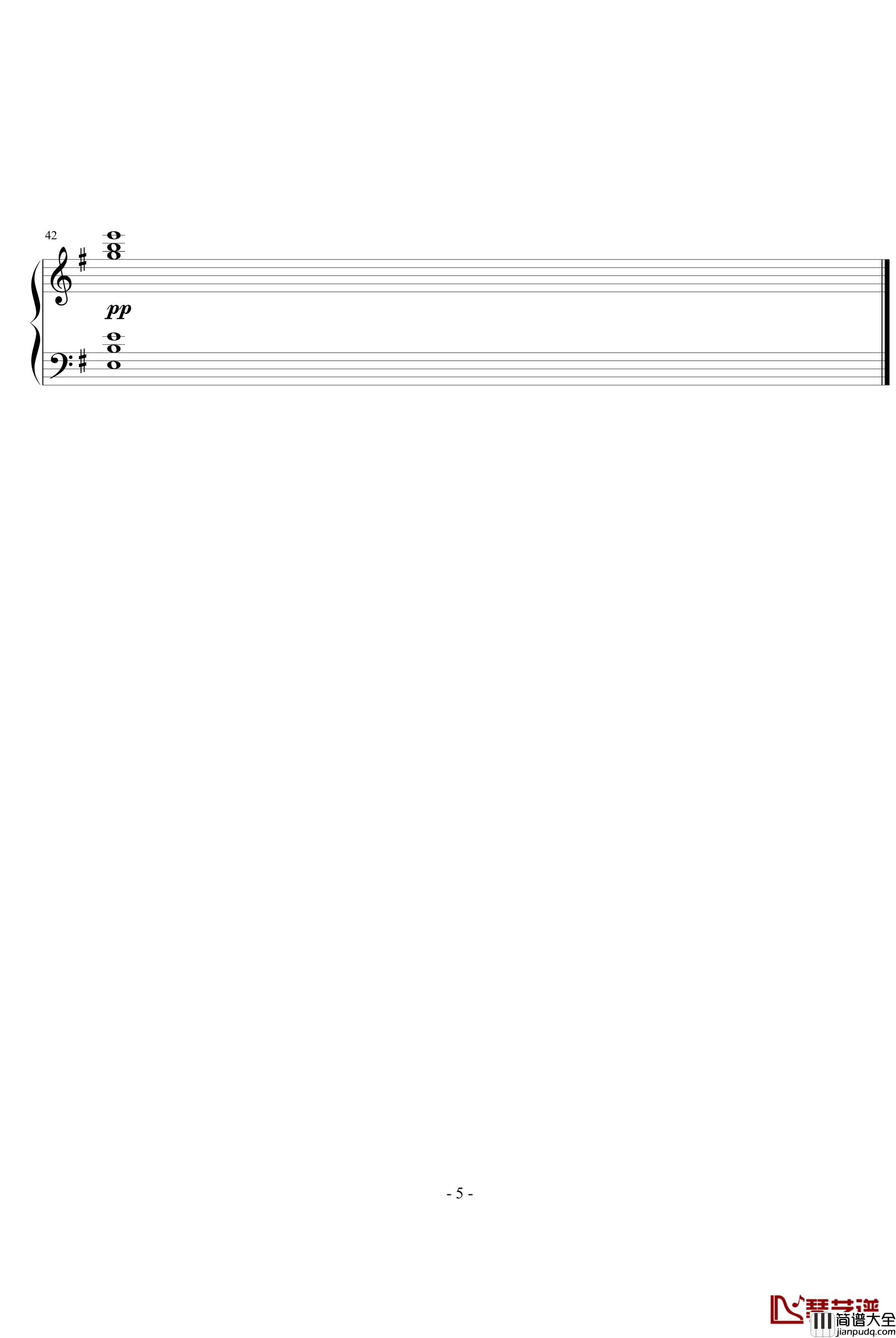 天使愛美麗钢琴谱_Yann_Tiersen