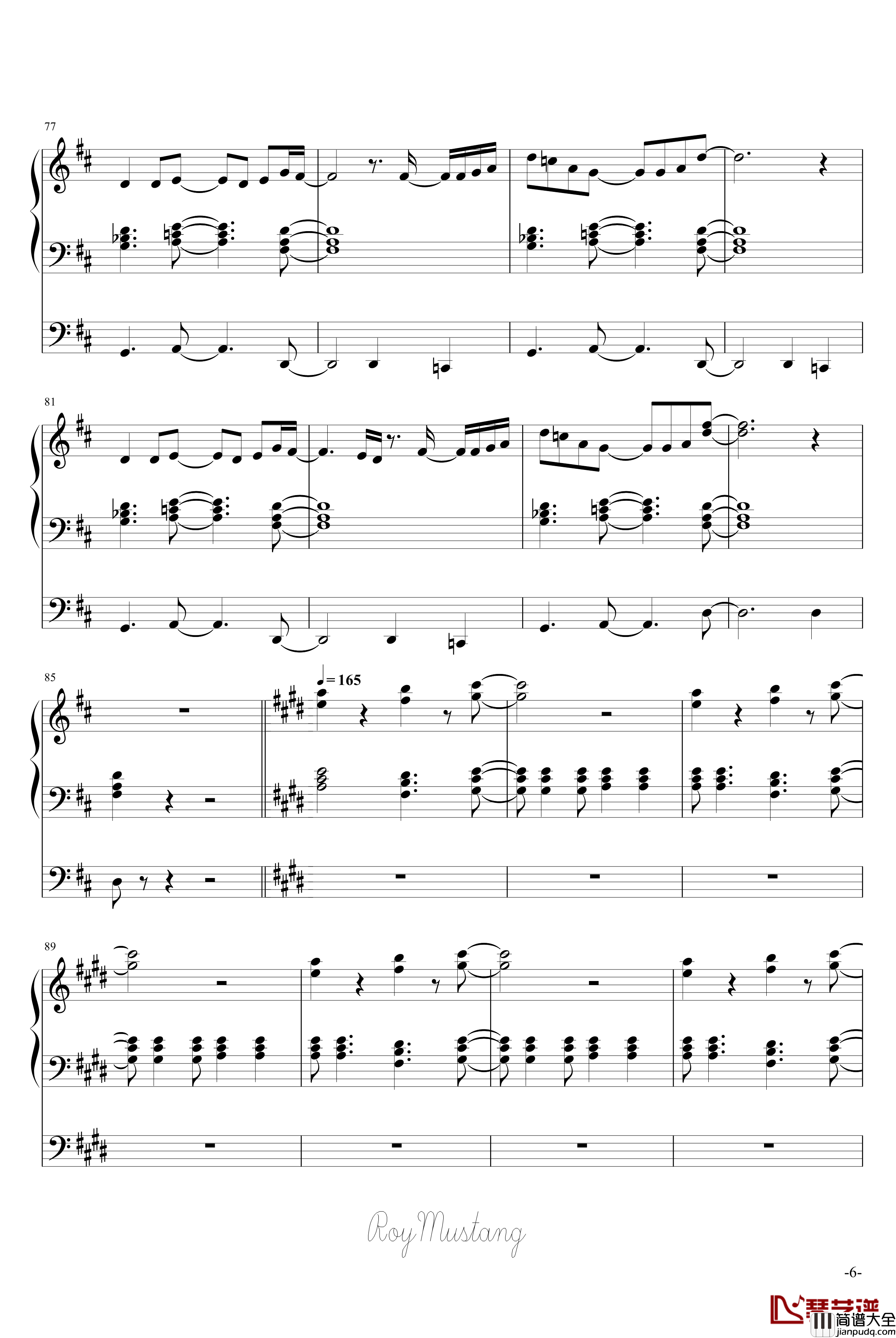 炉心融解钢琴谱_动漫影视_镜音リン