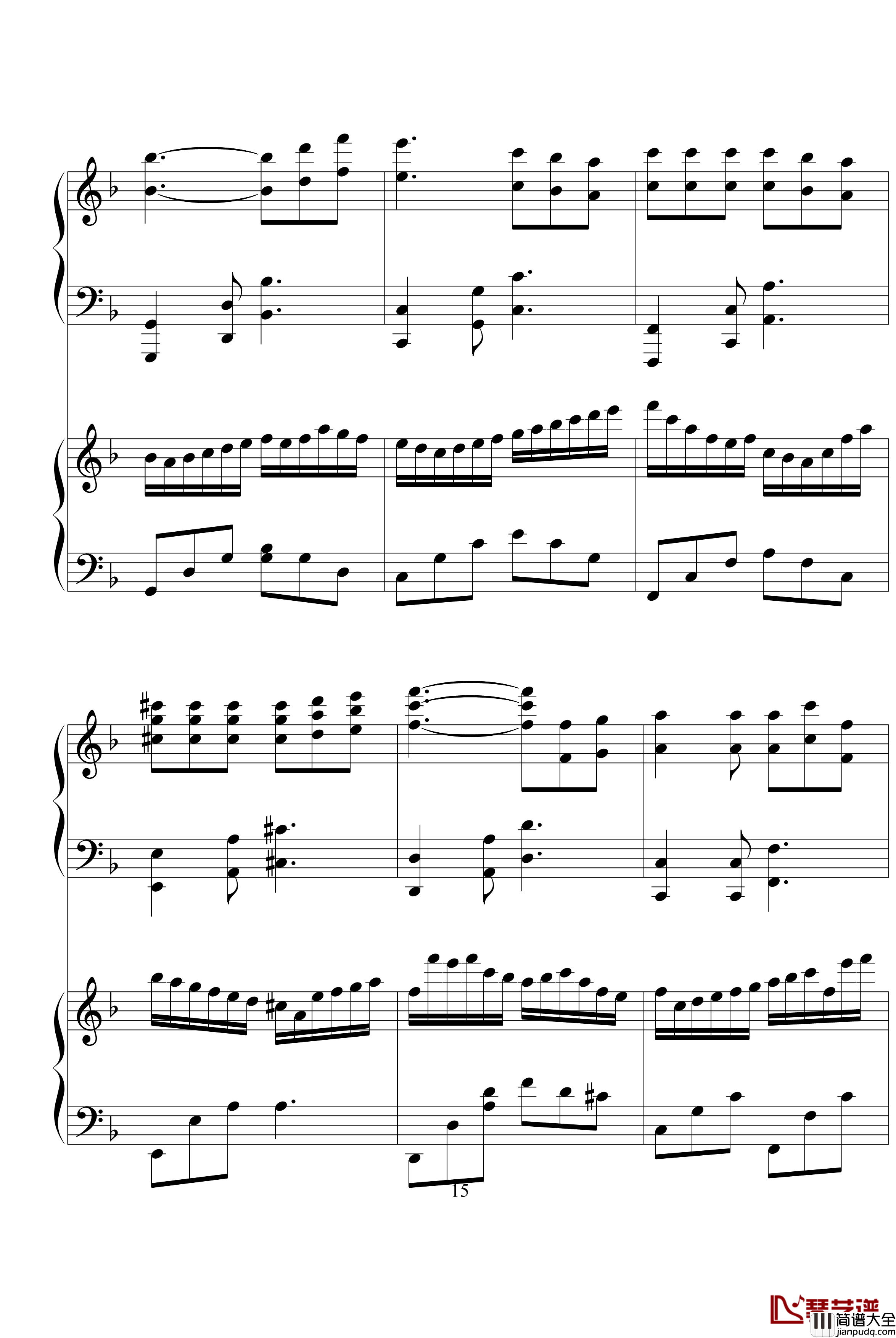 我不会唱歌钢琴谱_完整版_李克勤