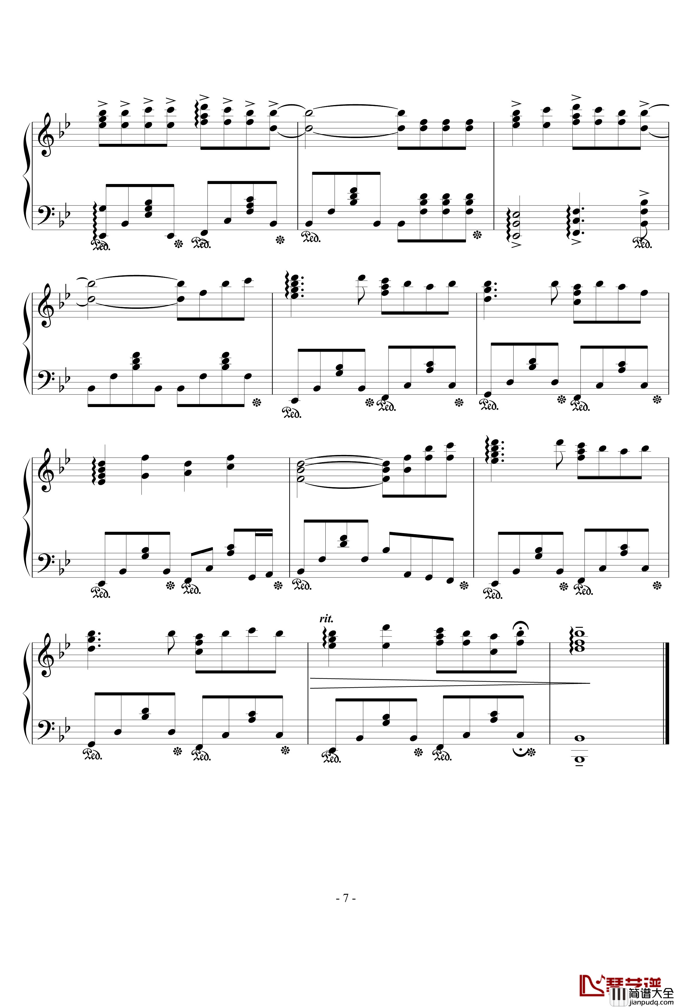 thank_you_for_every_thing钢琴谱_名侦探柯南