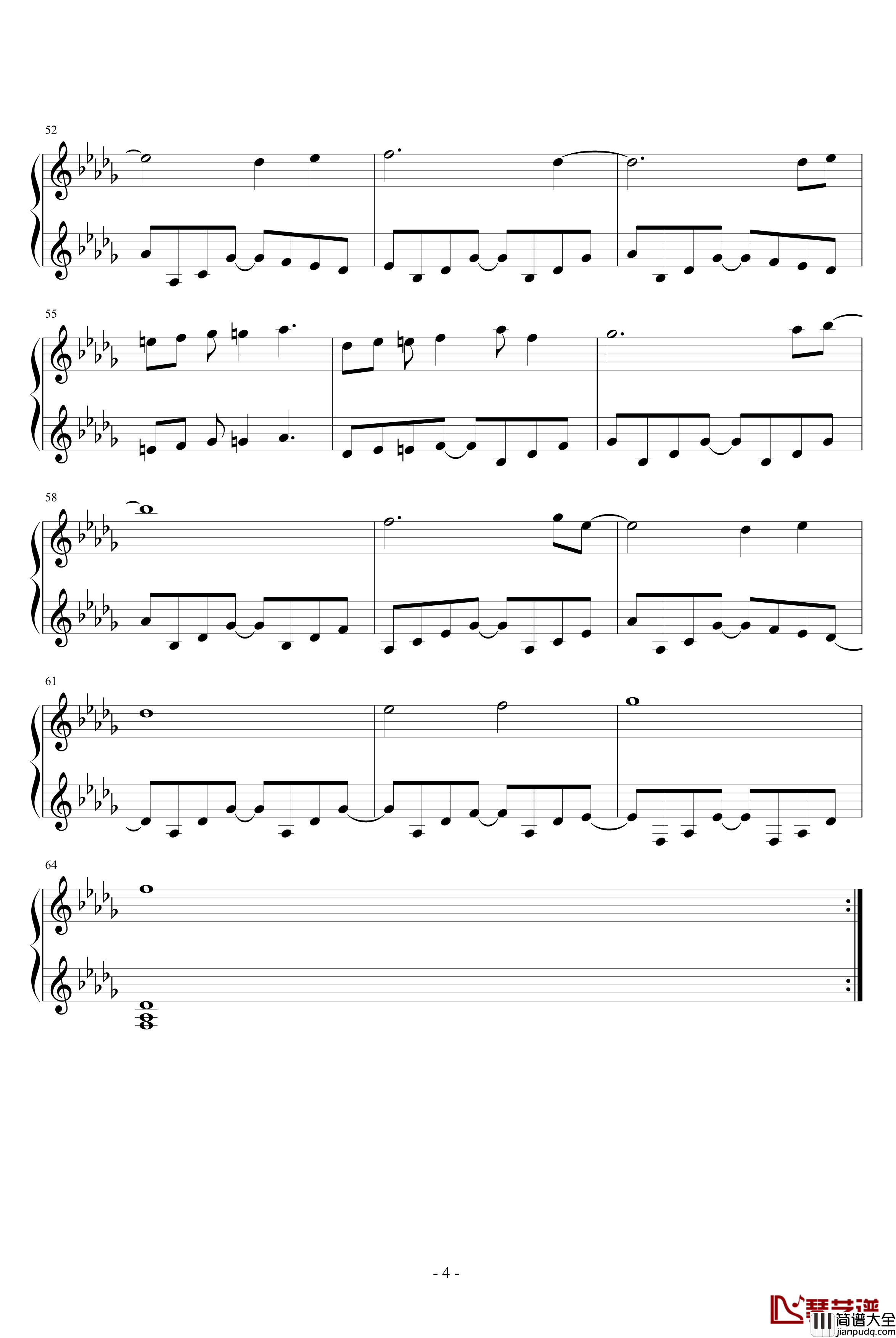 天空之城钢琴谱_冒险岛背景音乐