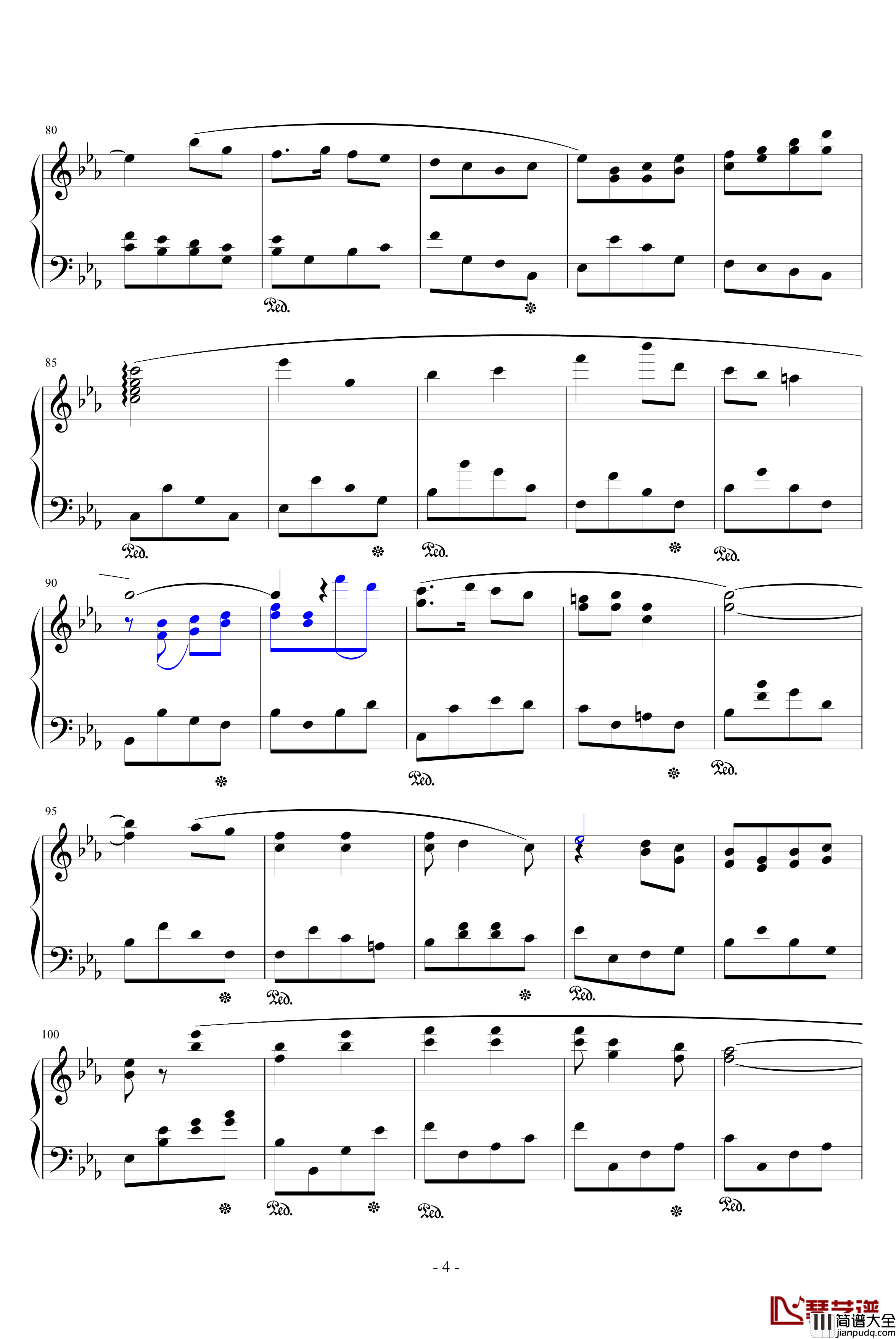 乡音钢琴谱_未知作者