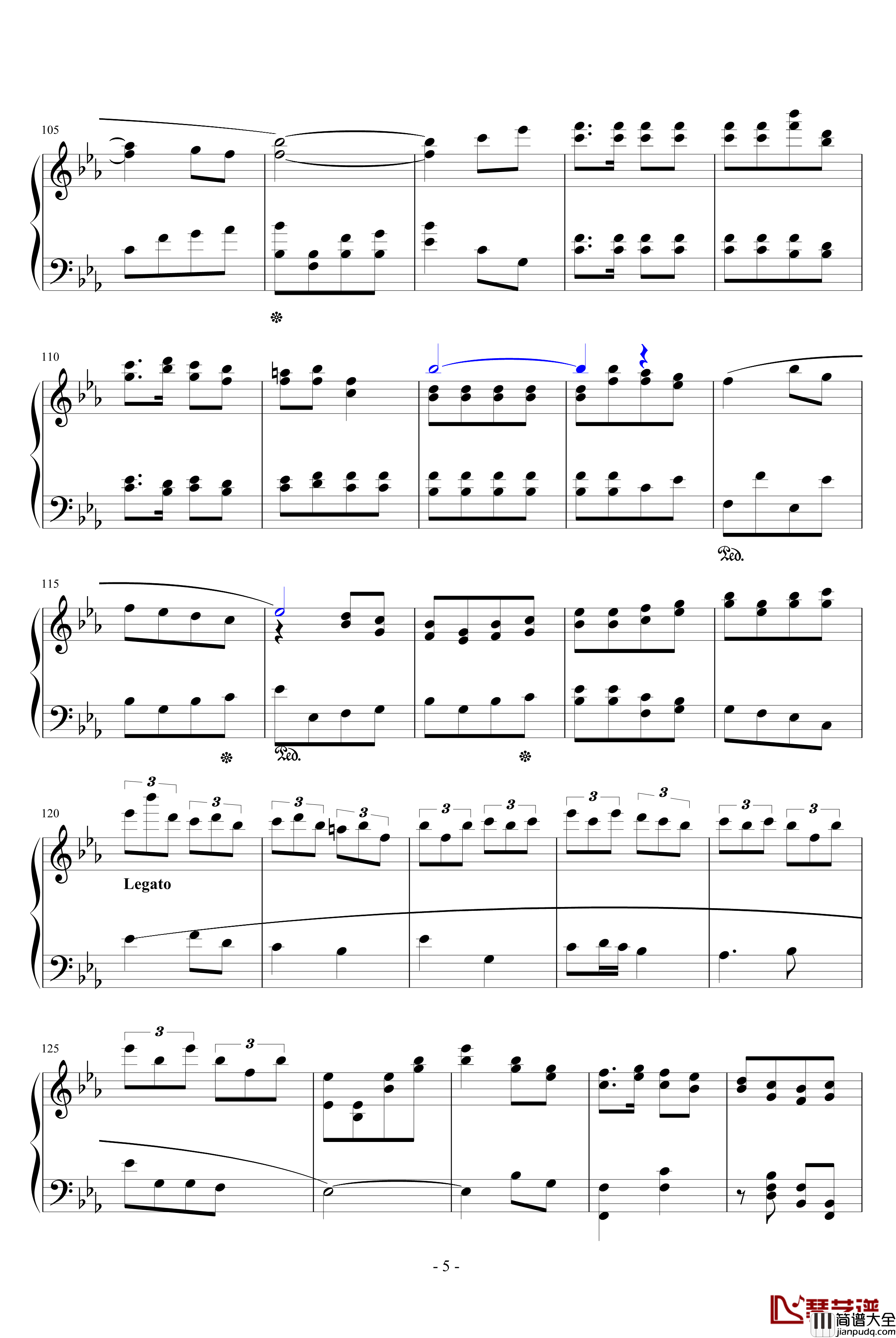 乡音钢琴谱_未知作者