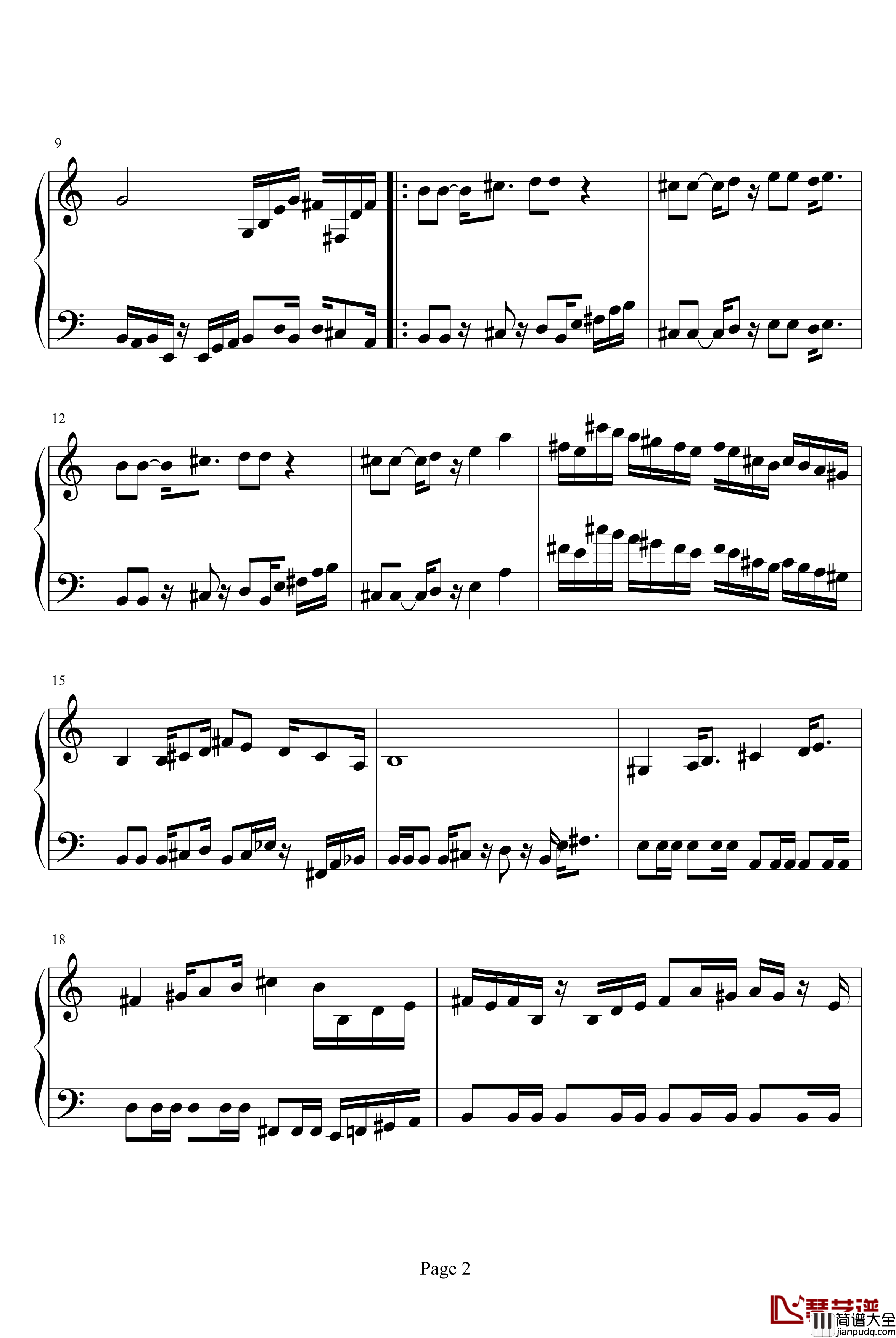 魂斗罗钢琴谱_即兴版_游戏