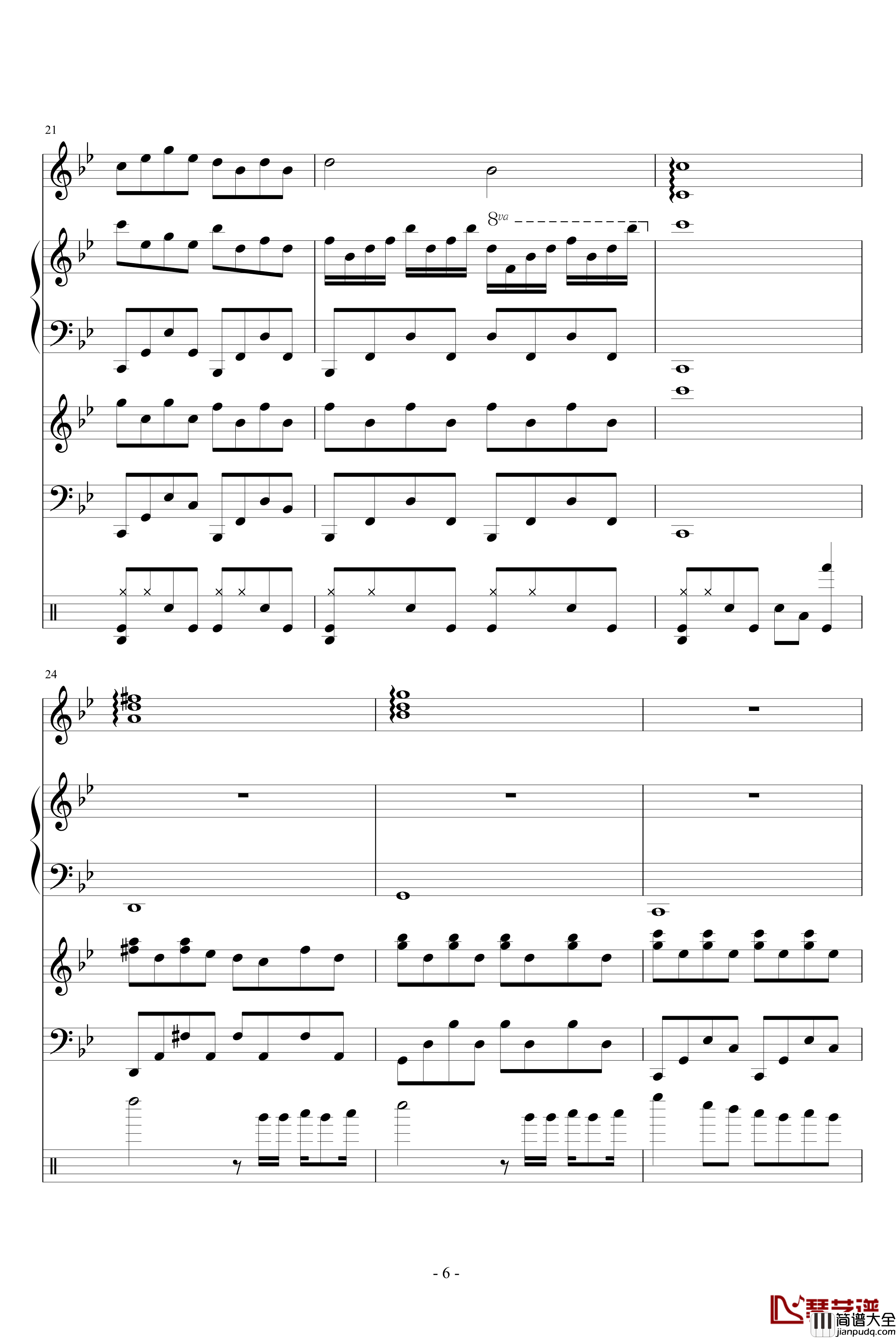 人类与自然的角逐枪响钢琴谱_血腥残阳