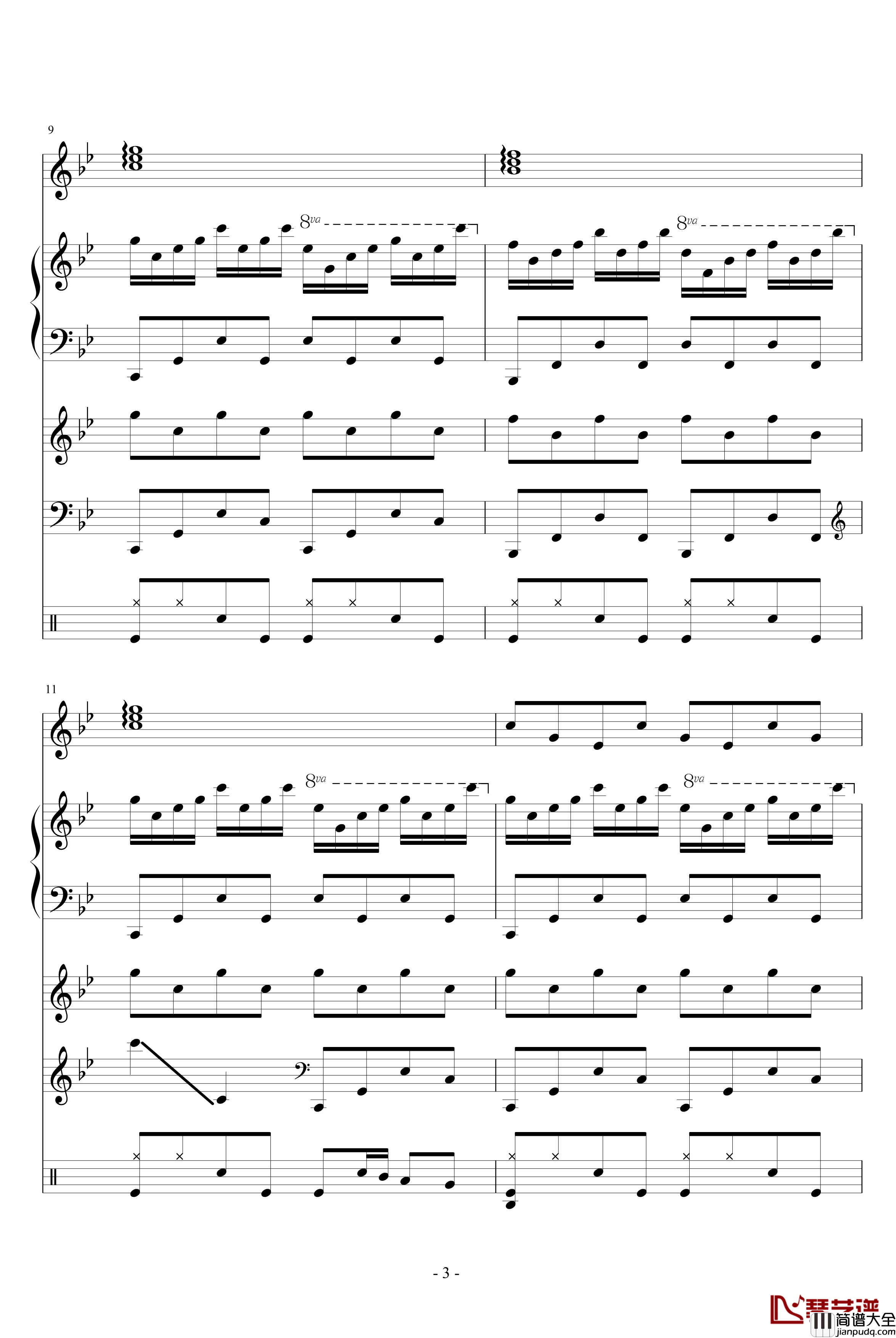 人类与自然的角逐枪响钢琴谱_血腥残阳