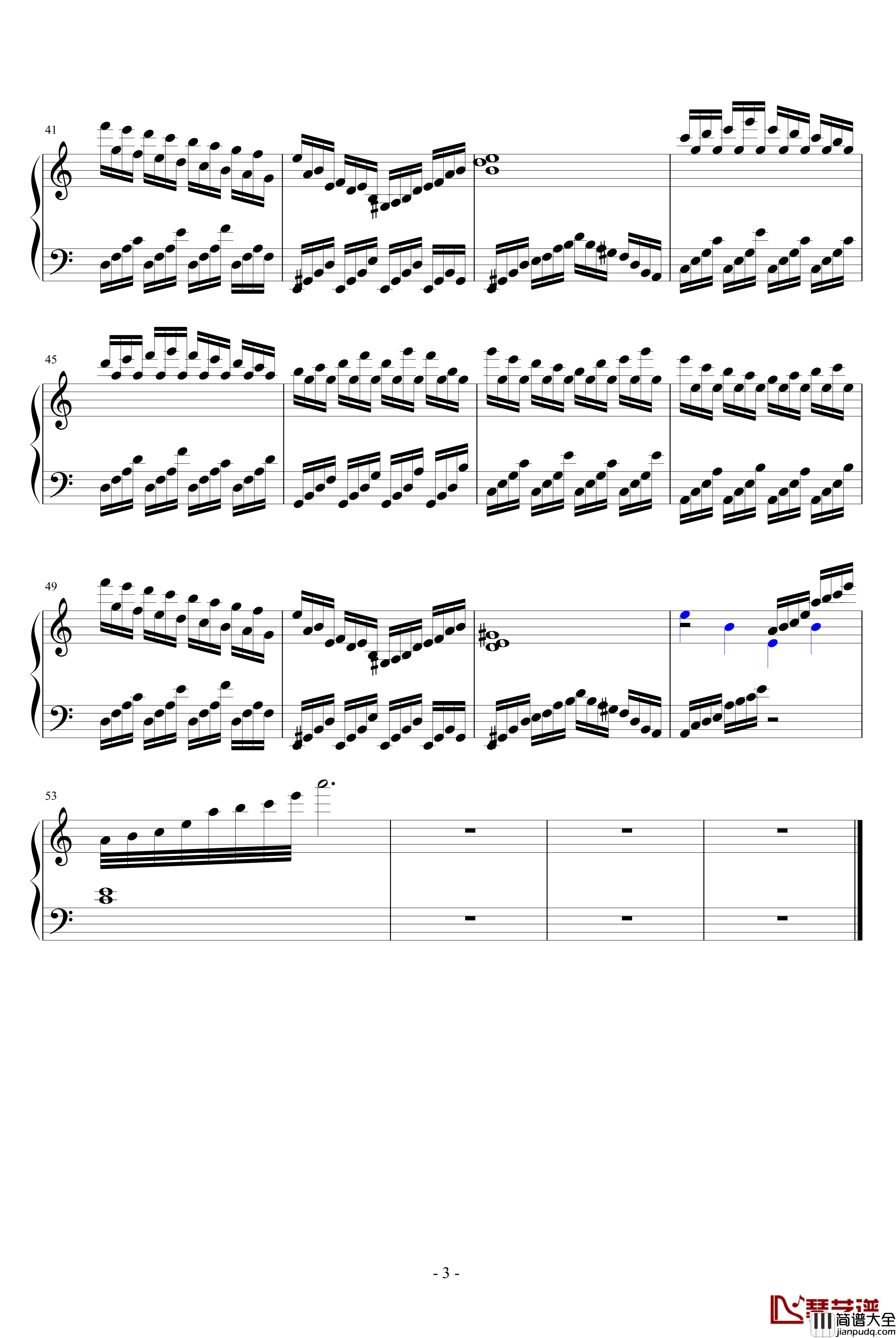 夏之印记钢琴谱_风花雨露