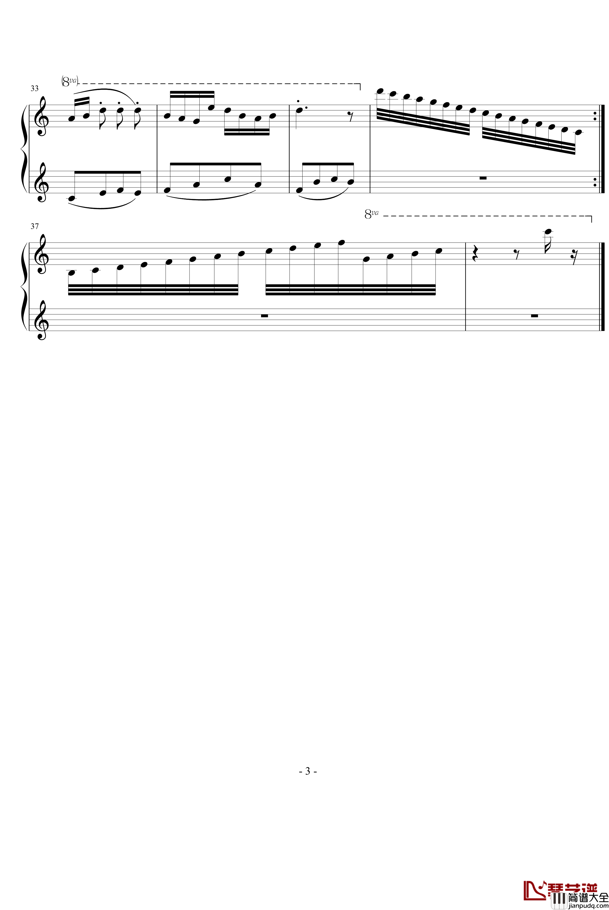 Capriccio钢琴谱_米俊乐