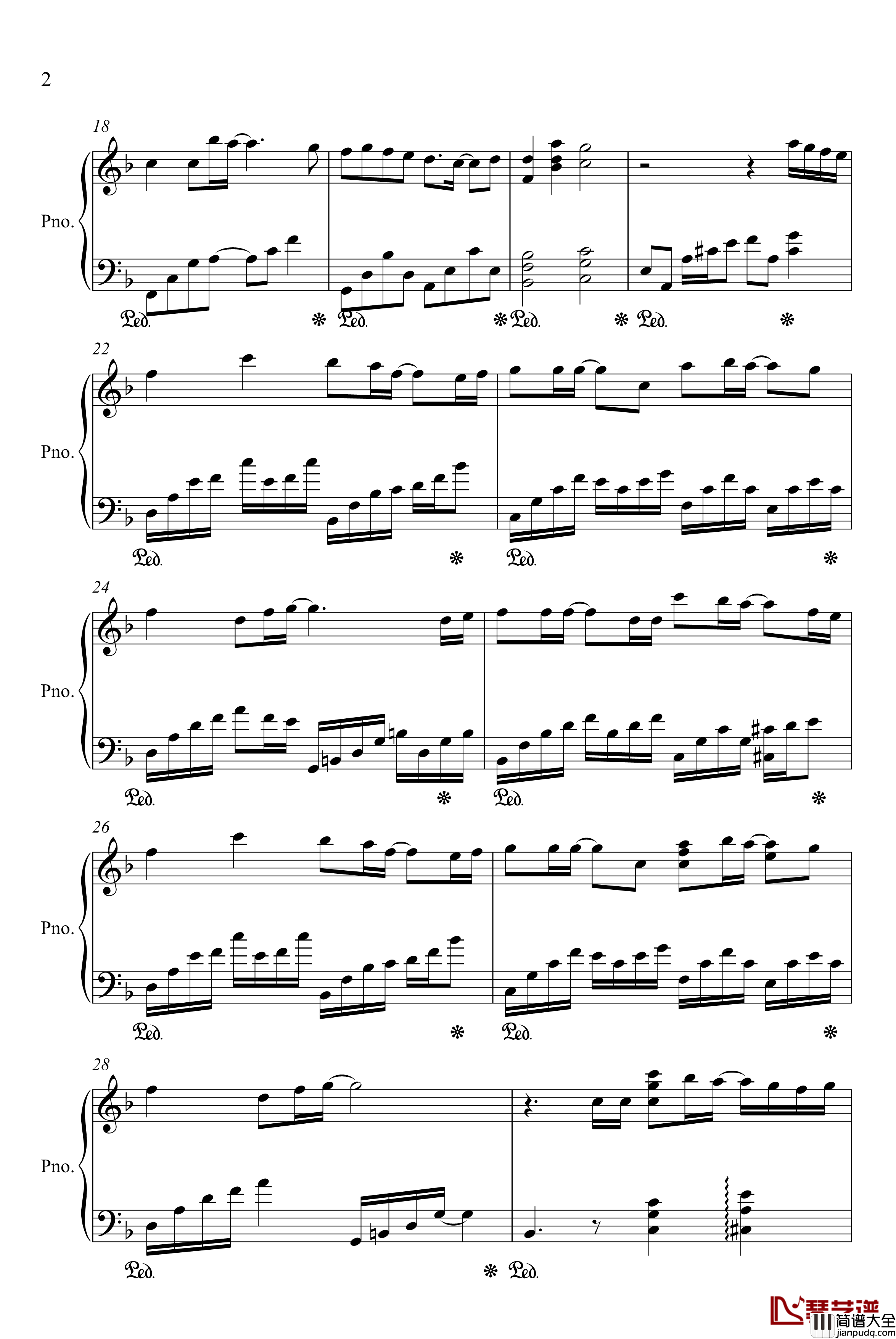 赤い涙钢琴谱_动漫影视