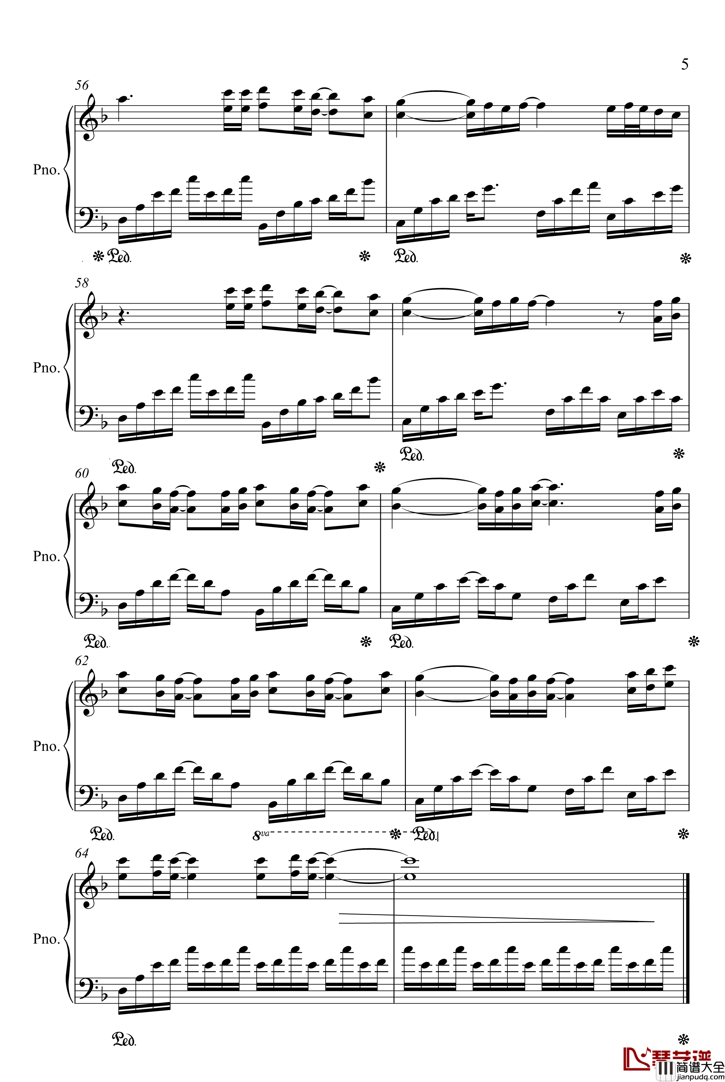 赤い涙钢琴谱_动漫影视