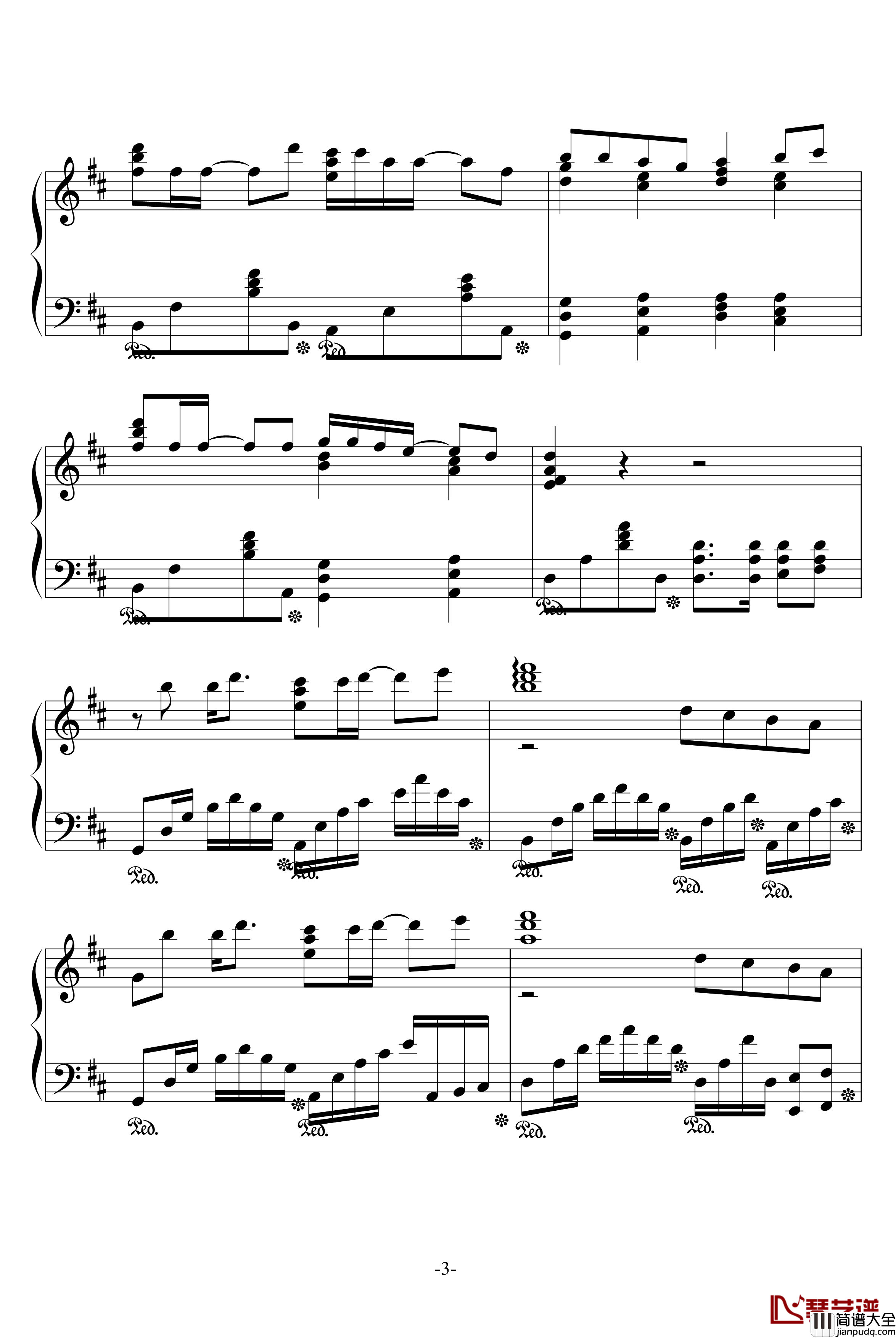 夢を見たあとて钢琴谱_名侦探柯南