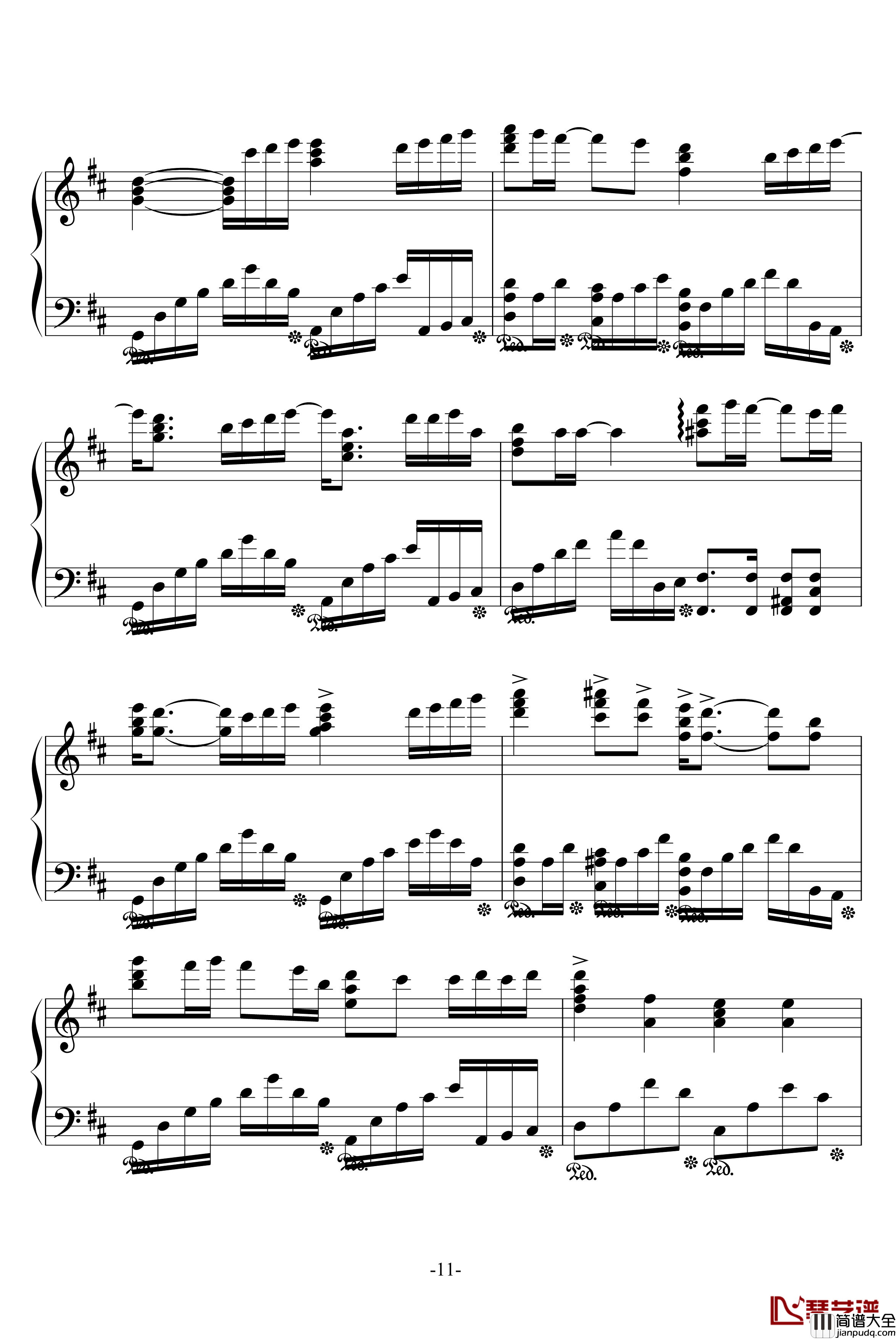 夢を見たあとて钢琴谱_名侦探柯南