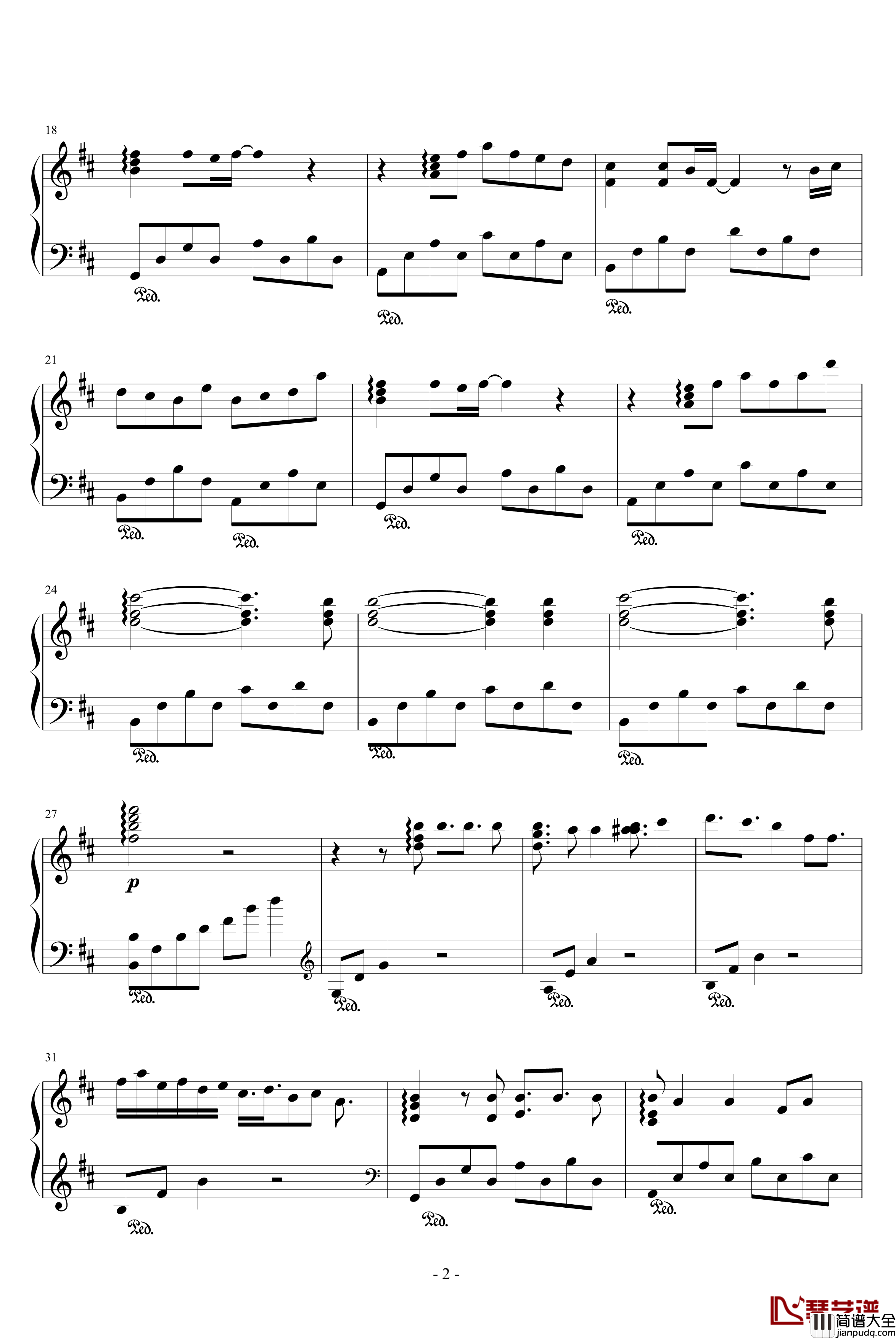 鳥之詩钢琴谱_根據mid整理最終結果_动漫影视