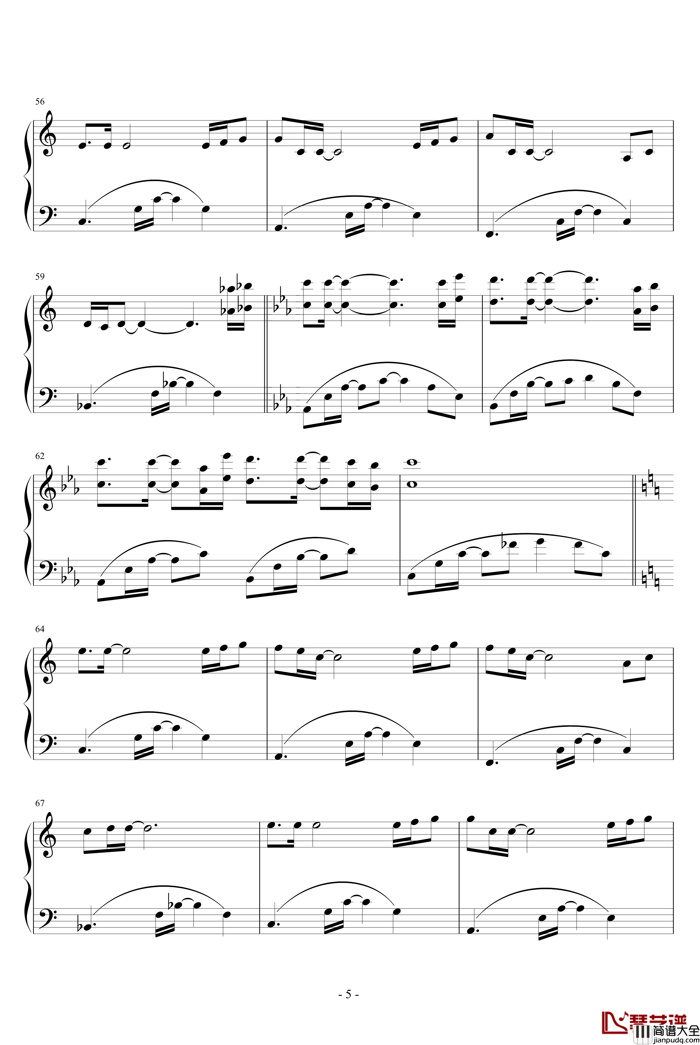 天蝎座钢琴谱_改编_游戏