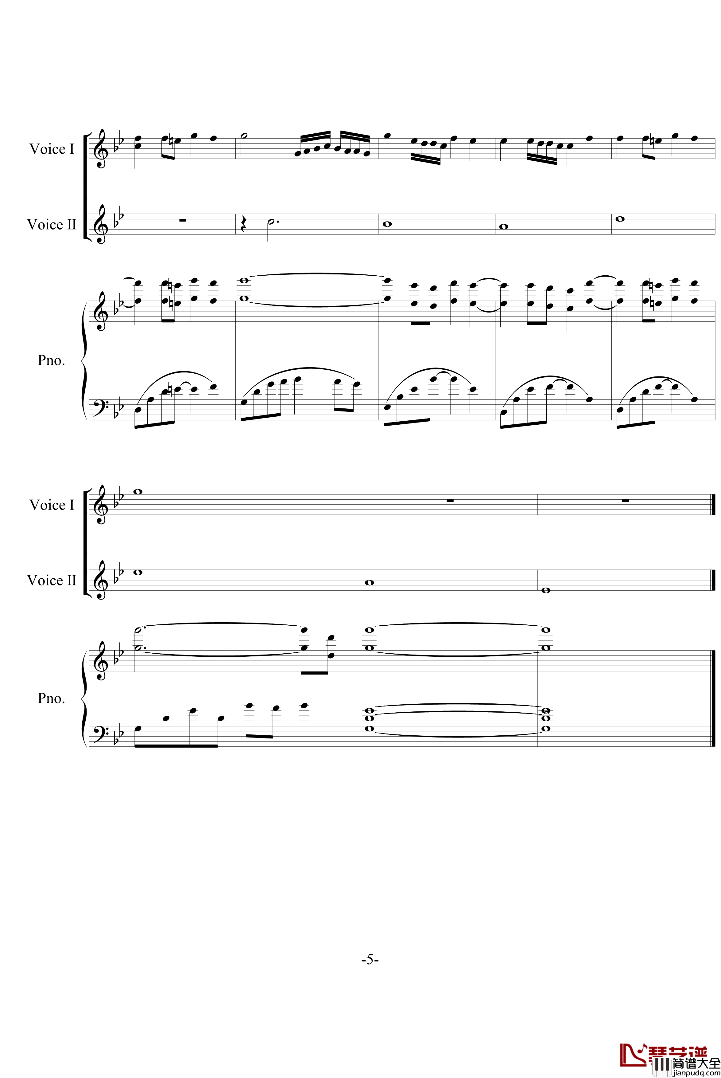 巨蟹座钢琴谱_清新版_游戏