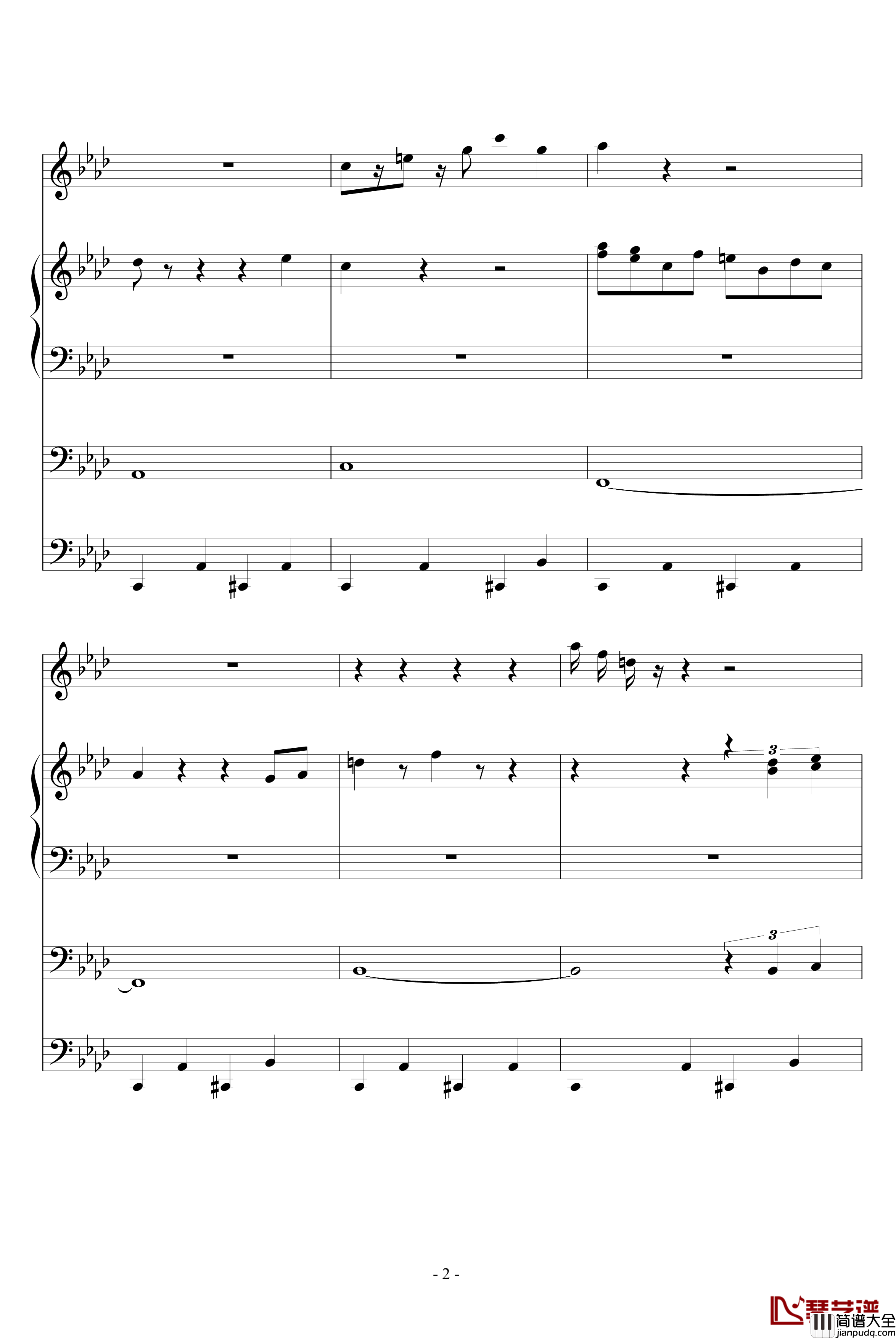 魅吻钢琴谱_ellocz