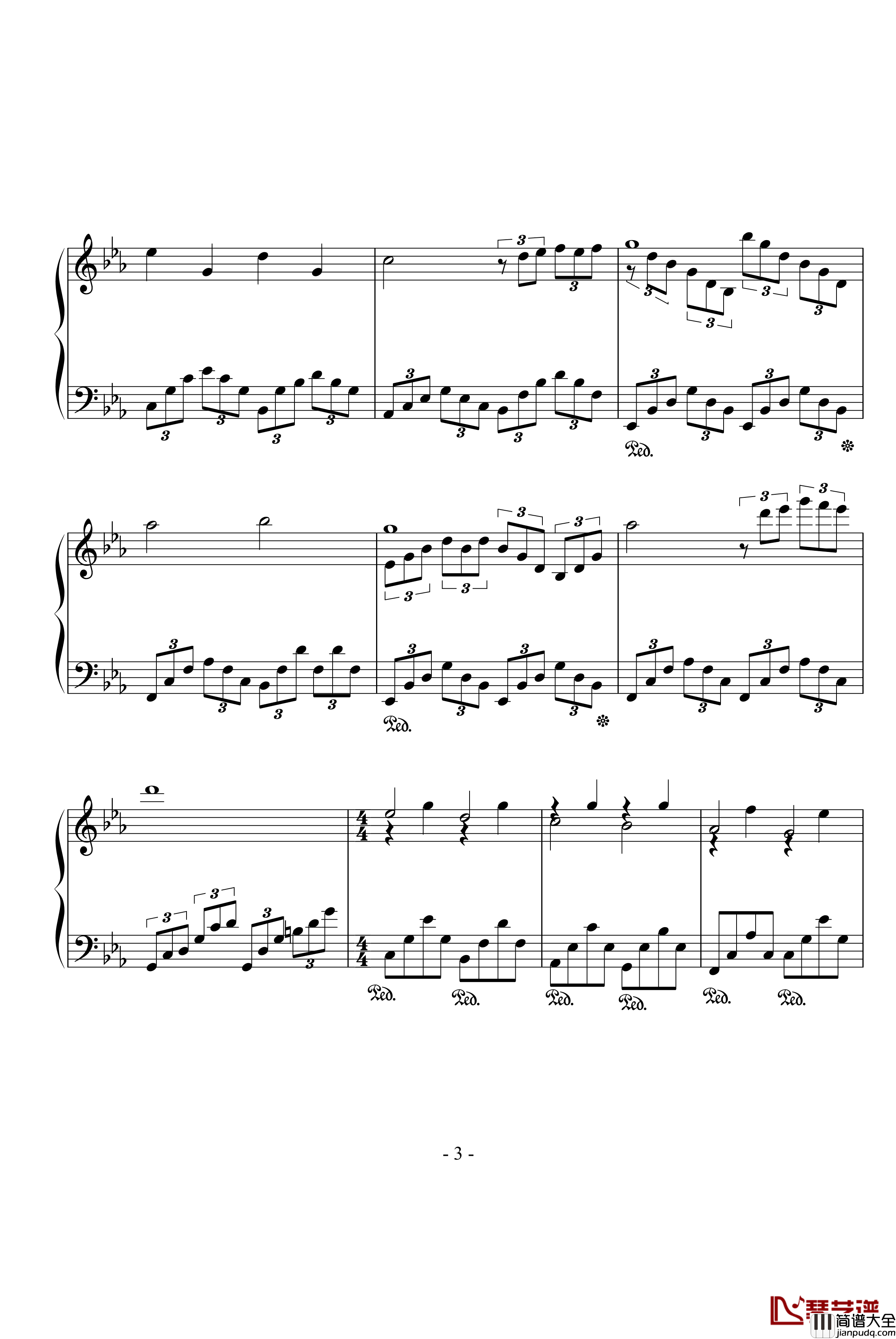 安睡的天使钢琴谱_Ku.Klux.Klan