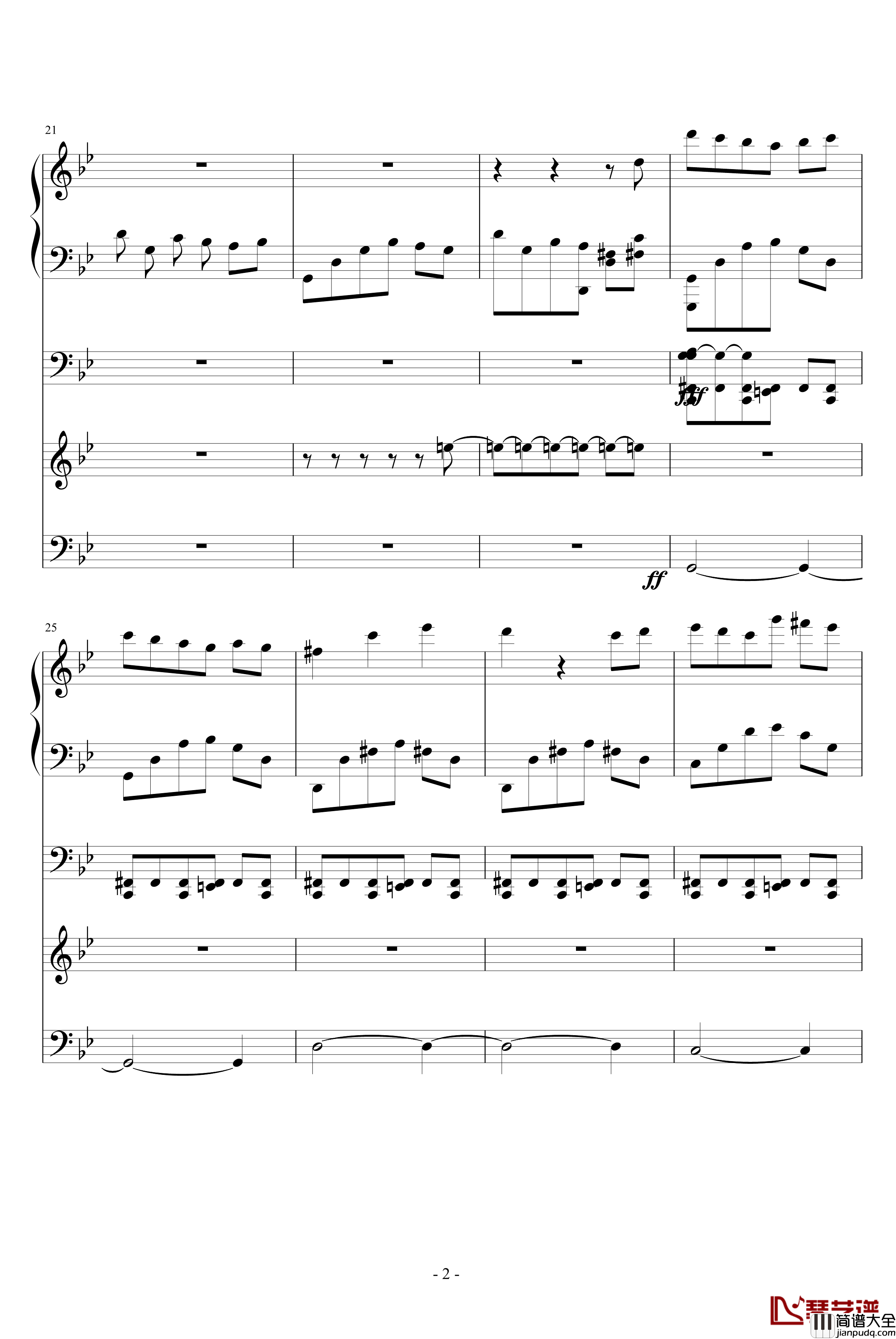 冰冻的心钢琴谱_ellocz