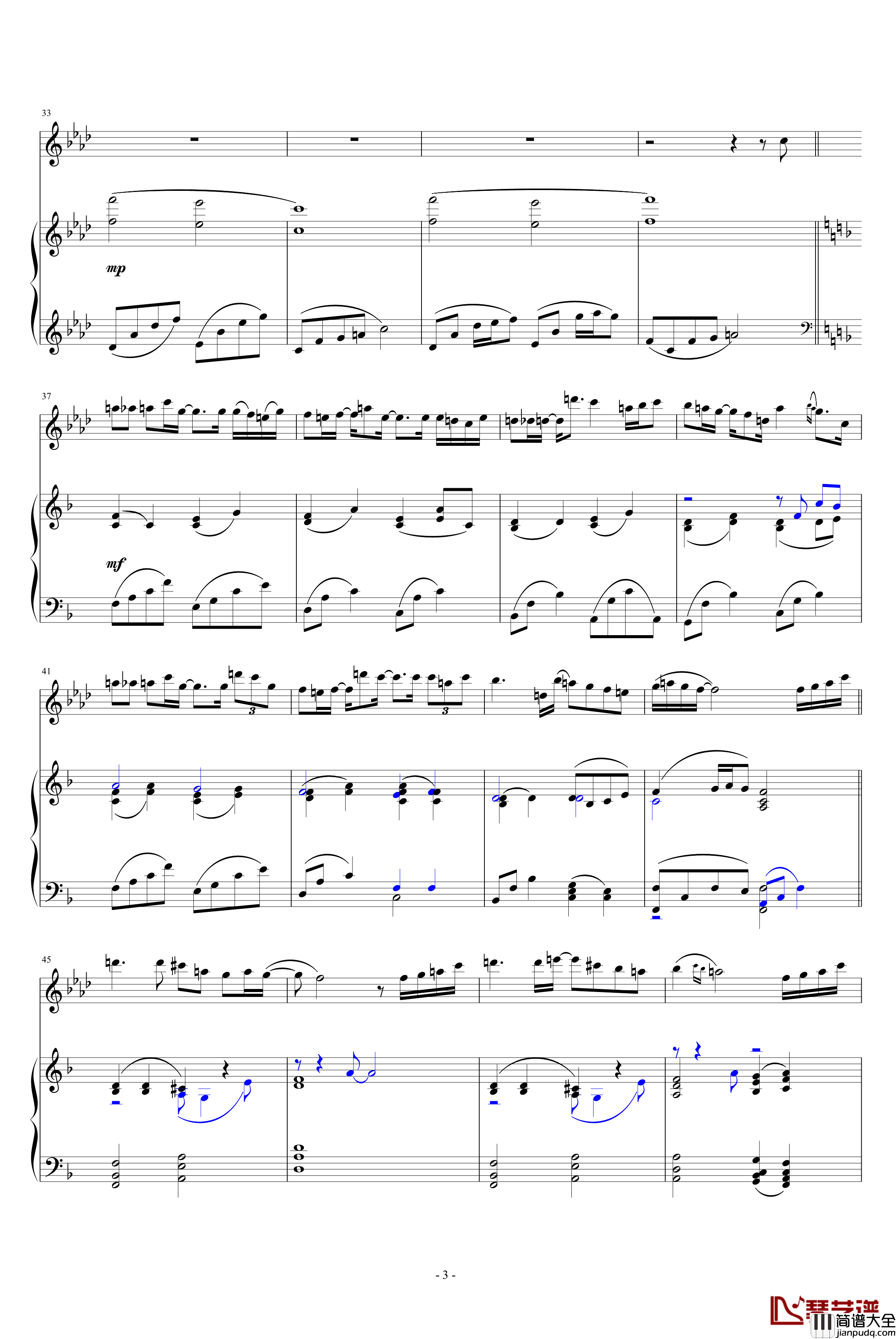 最高の片想い钢琴谱_韩日剧