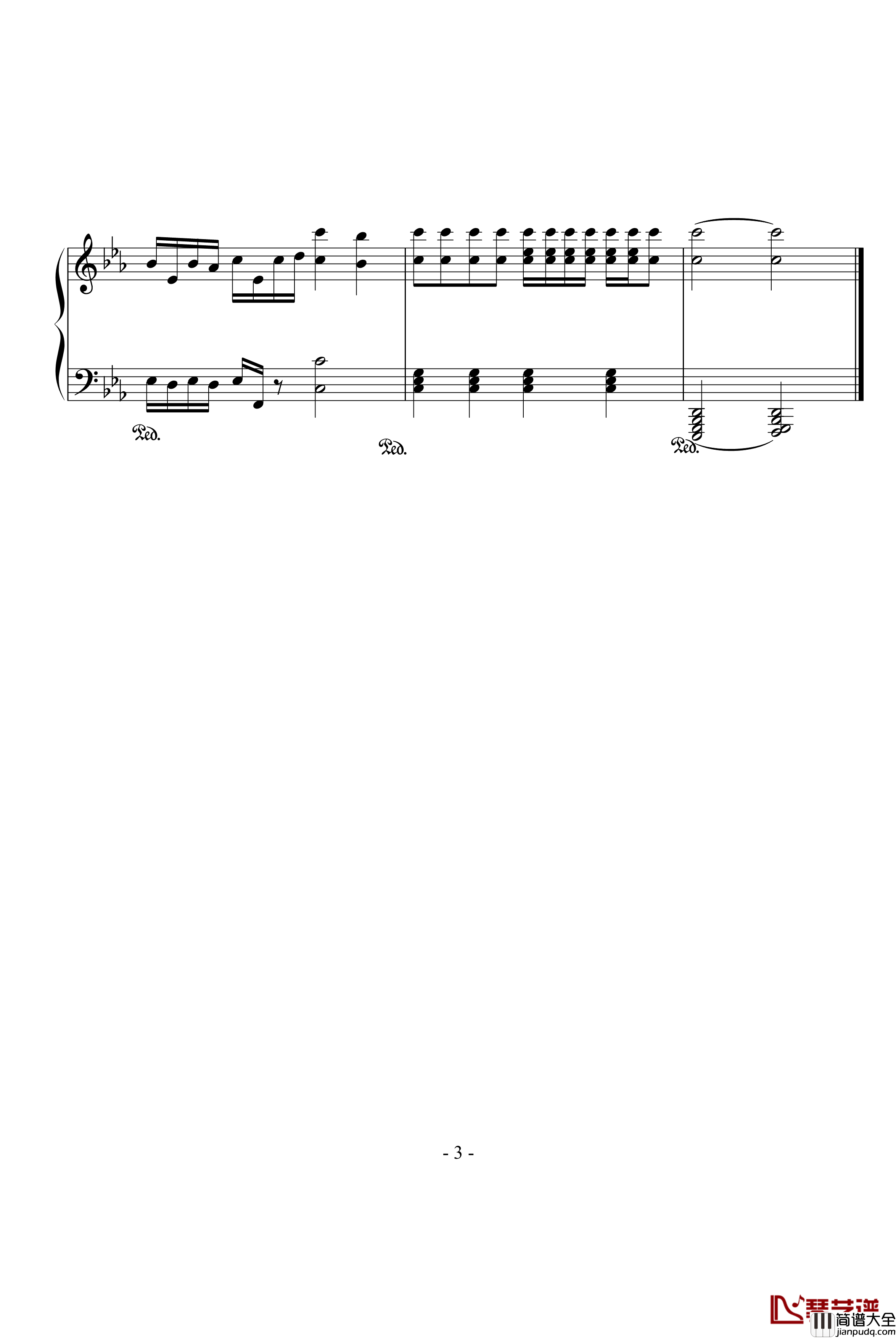 摔交圆舞曲钢琴谱_ZX_ZX