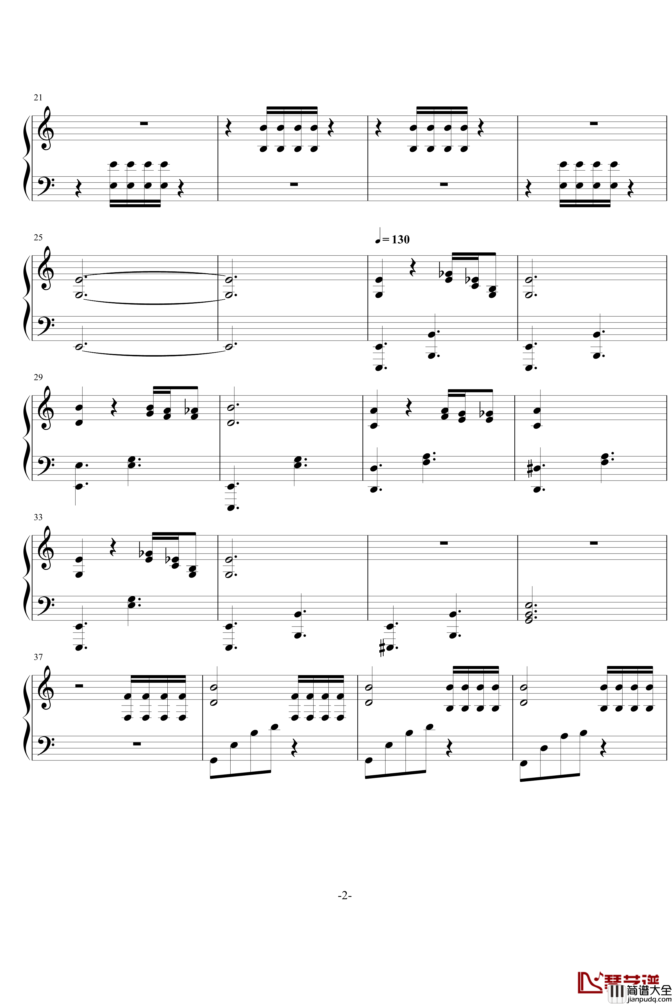 Ghost钢琴谱_魔鬼的叙说_快乐甜筒