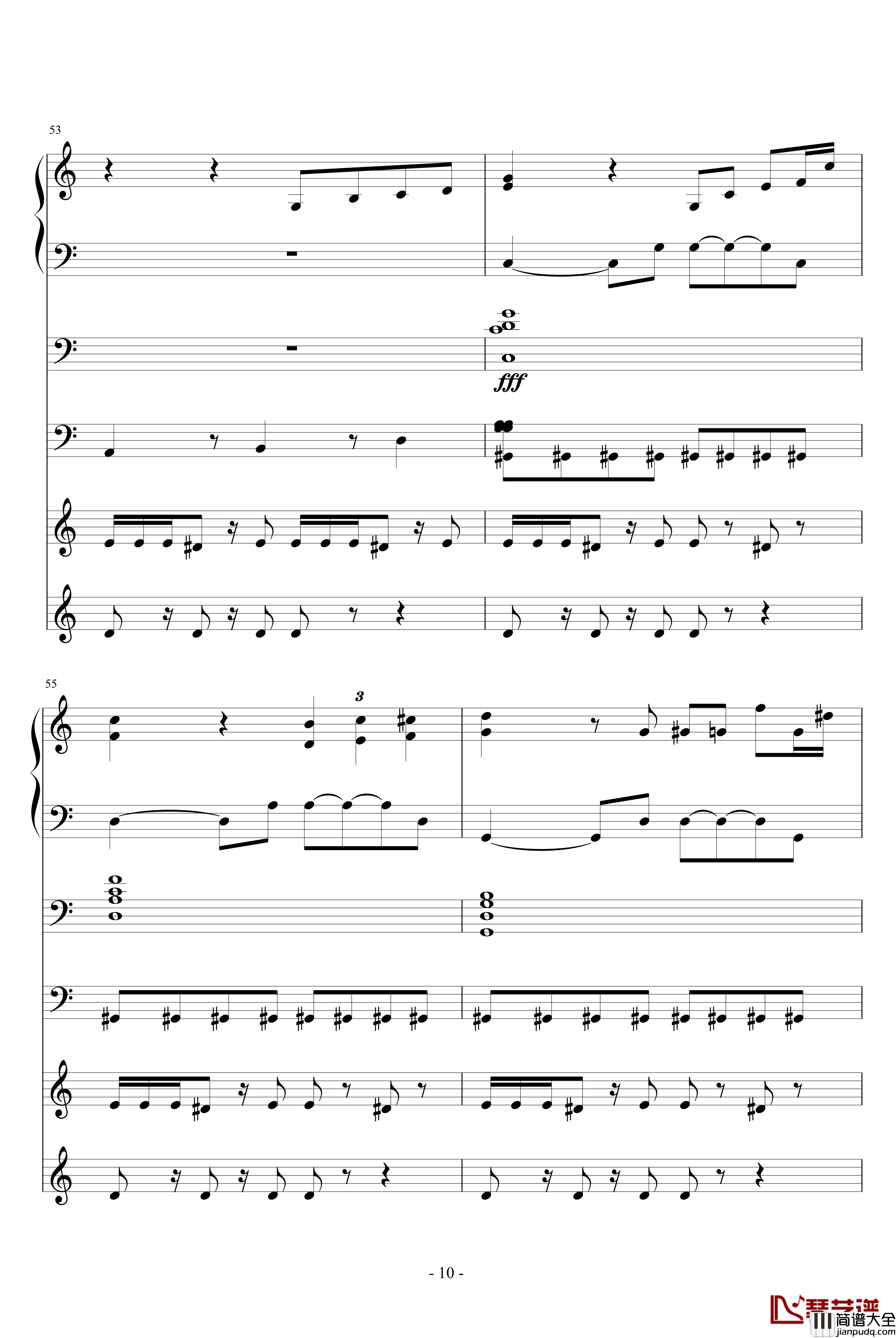 自由之舞钢琴谱_ellocz