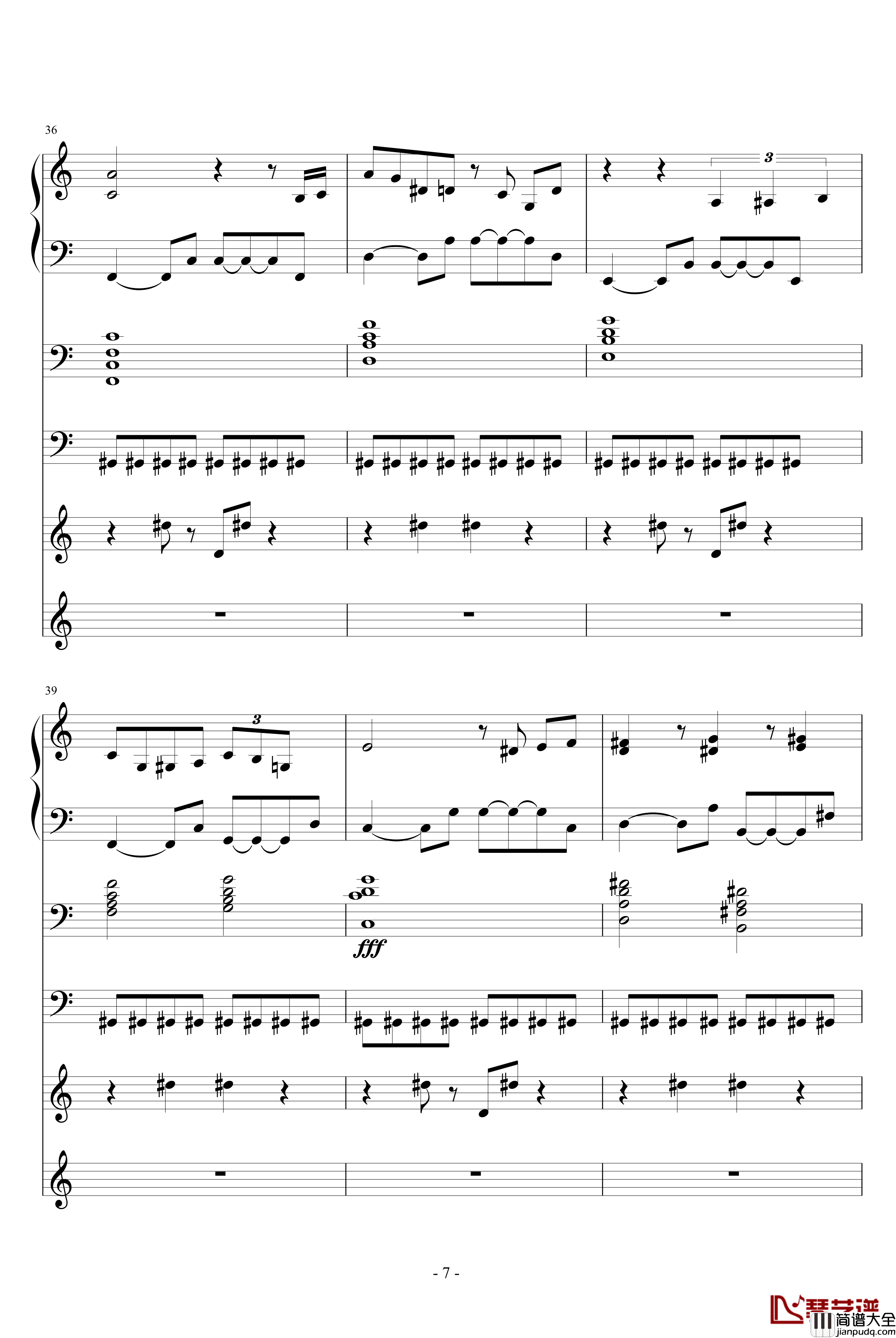 自由之舞钢琴谱_ellocz