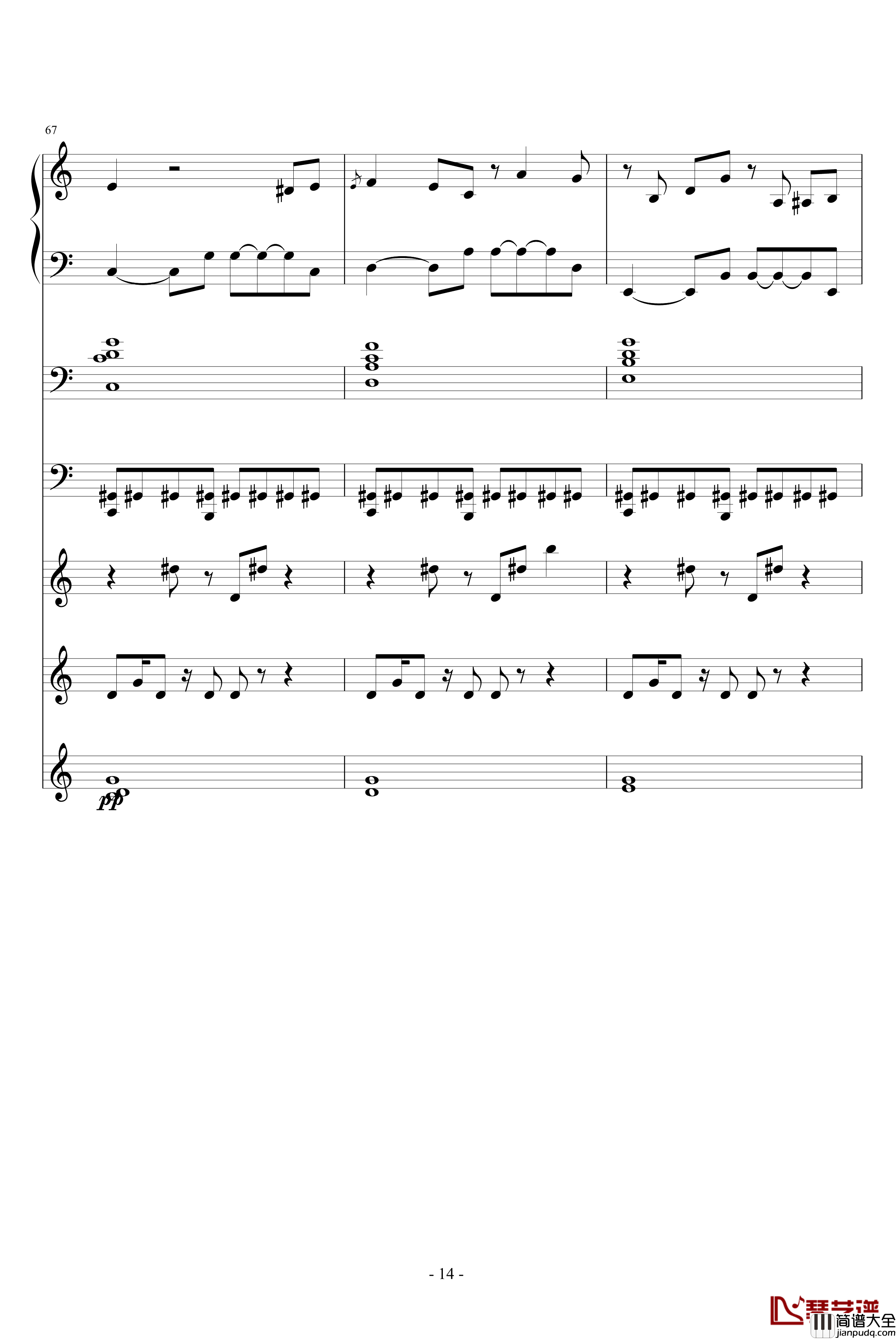 自由之舞钢琴谱_ellocz