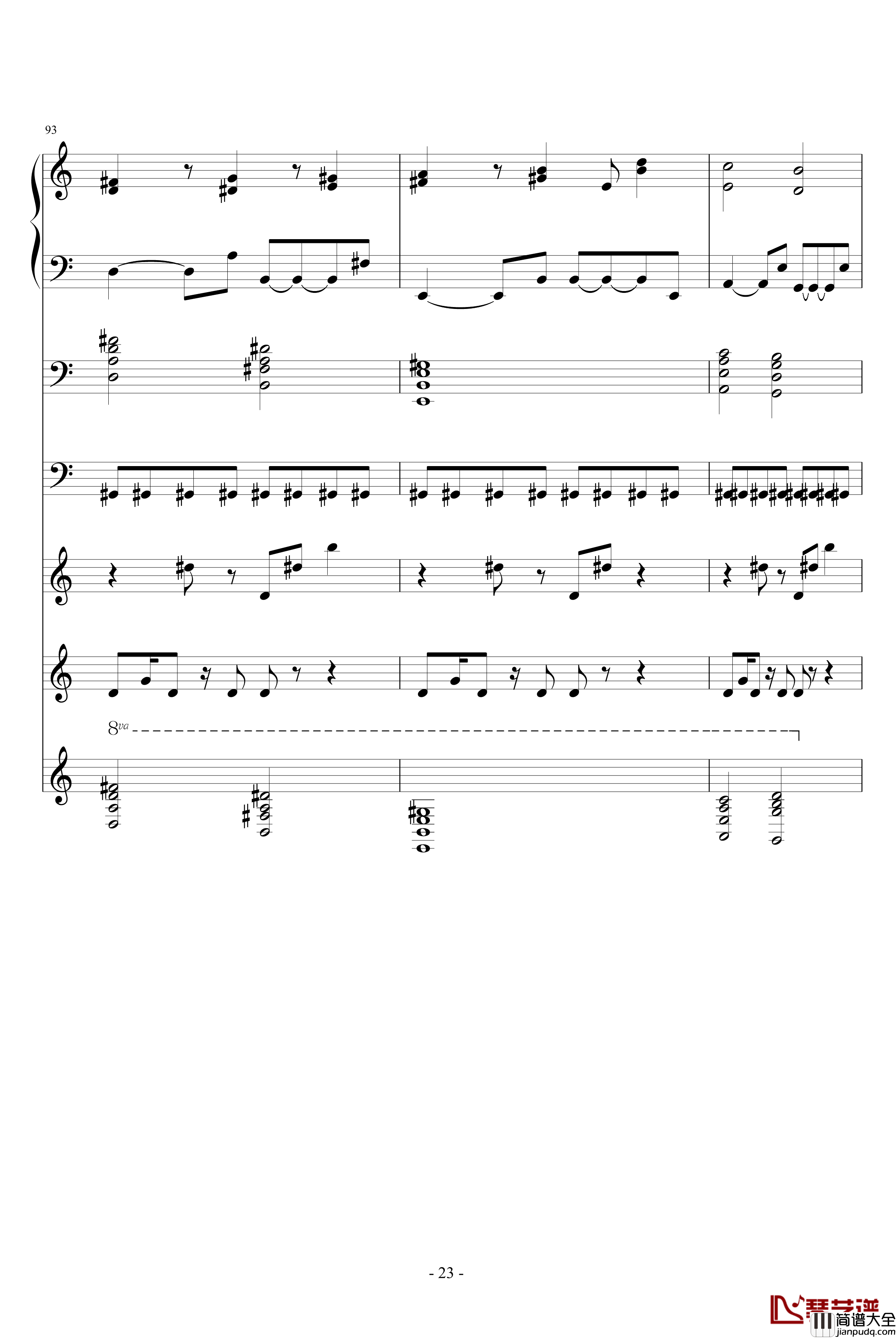 自由之舞钢琴谱_ellocz