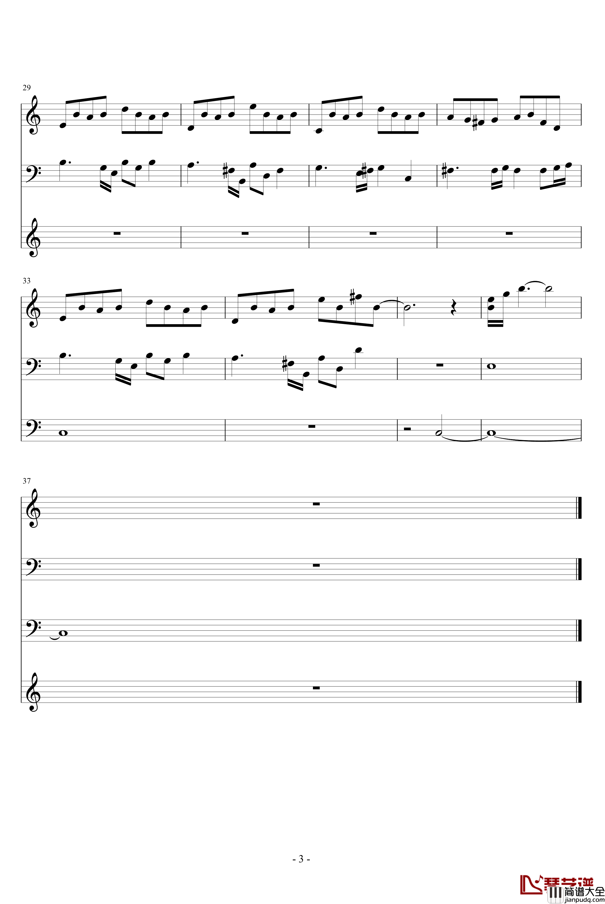 梦回音钢琴谱_东瀛民乐版_又又徐