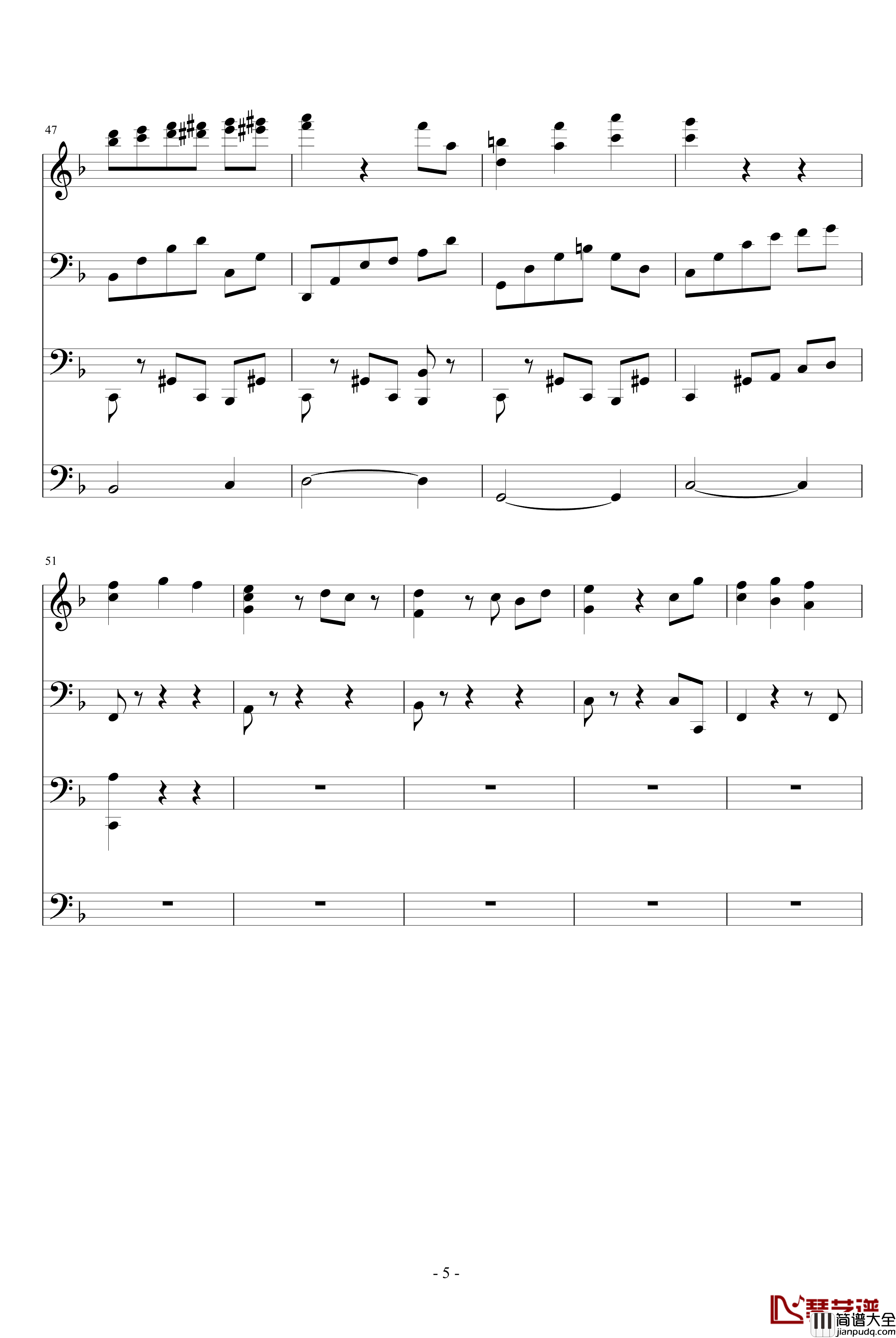 纯真钢琴谱_夜洛圆舞曲第一首_ellocz