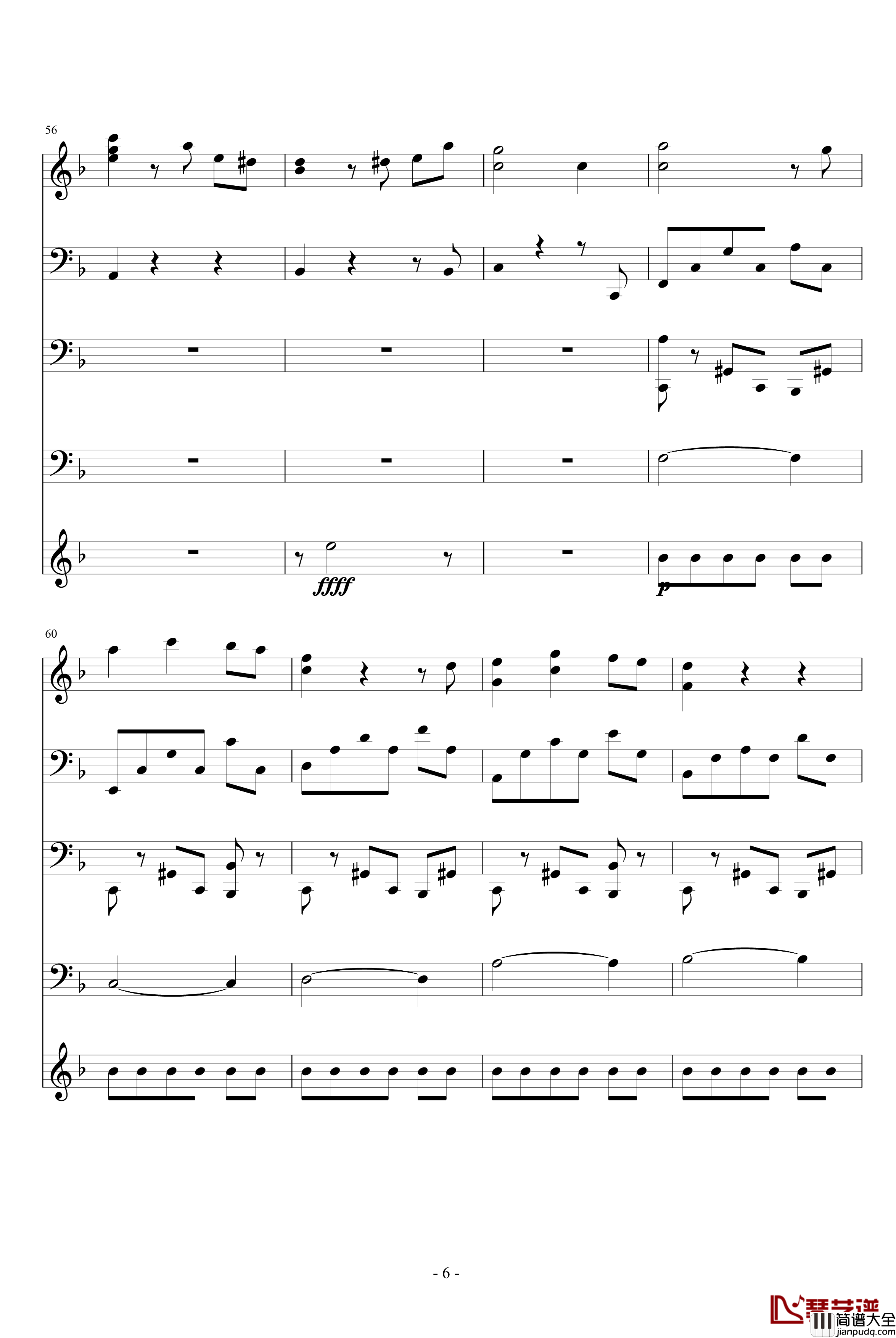 纯真钢琴谱_夜洛圆舞曲第一首_ellocz