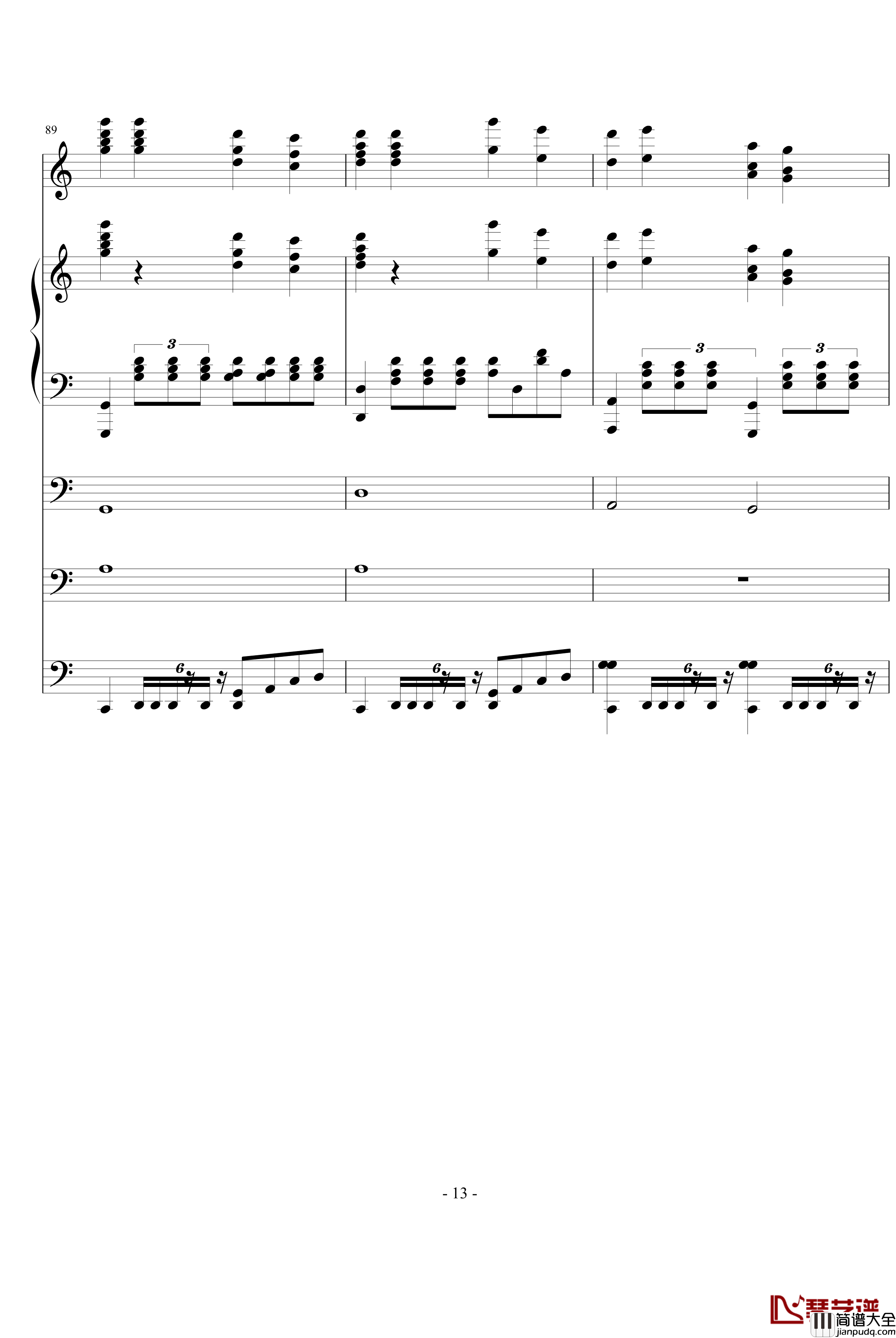 破军钢琴谱_ellocz