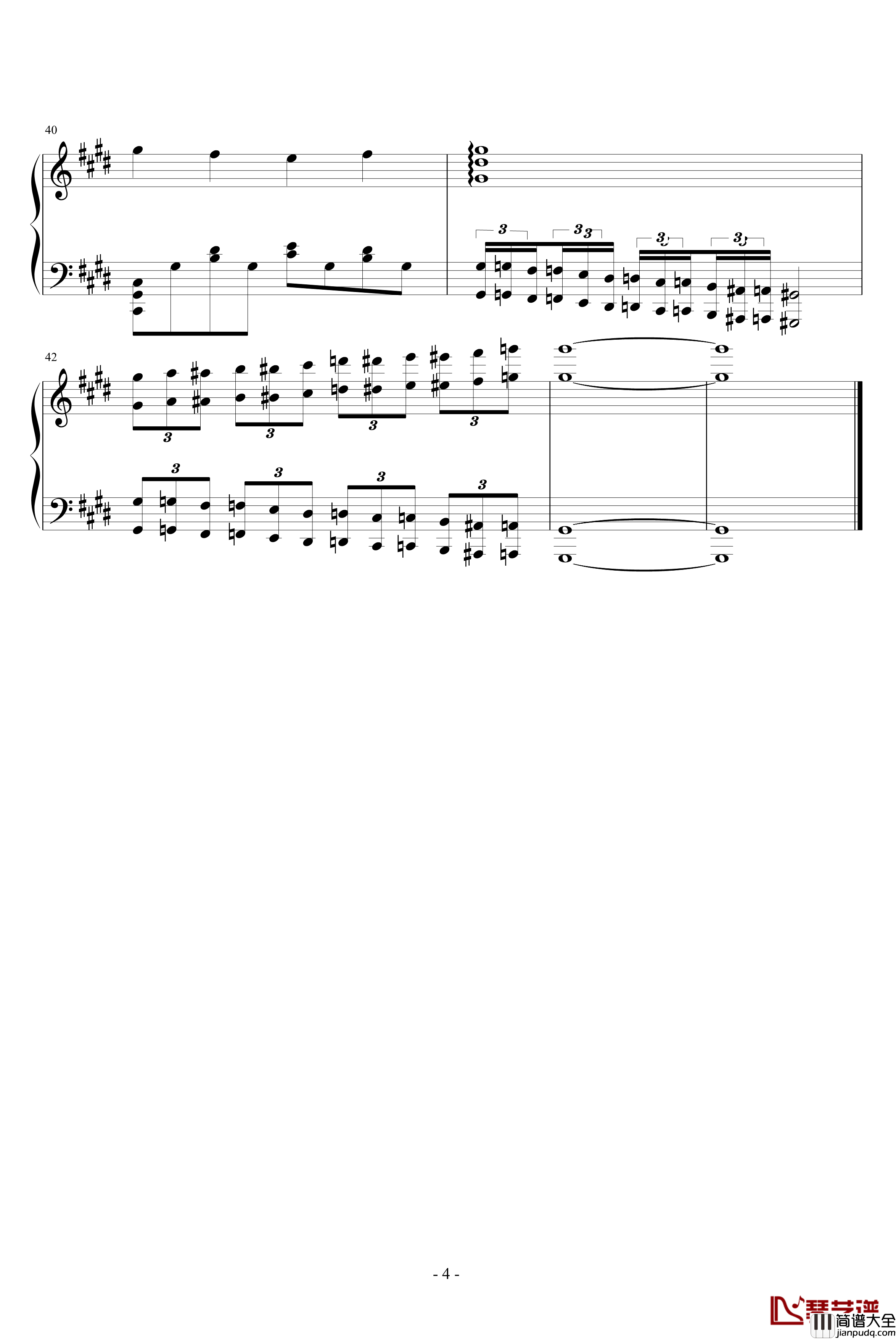 致命的温柔钢琴谱_吴越