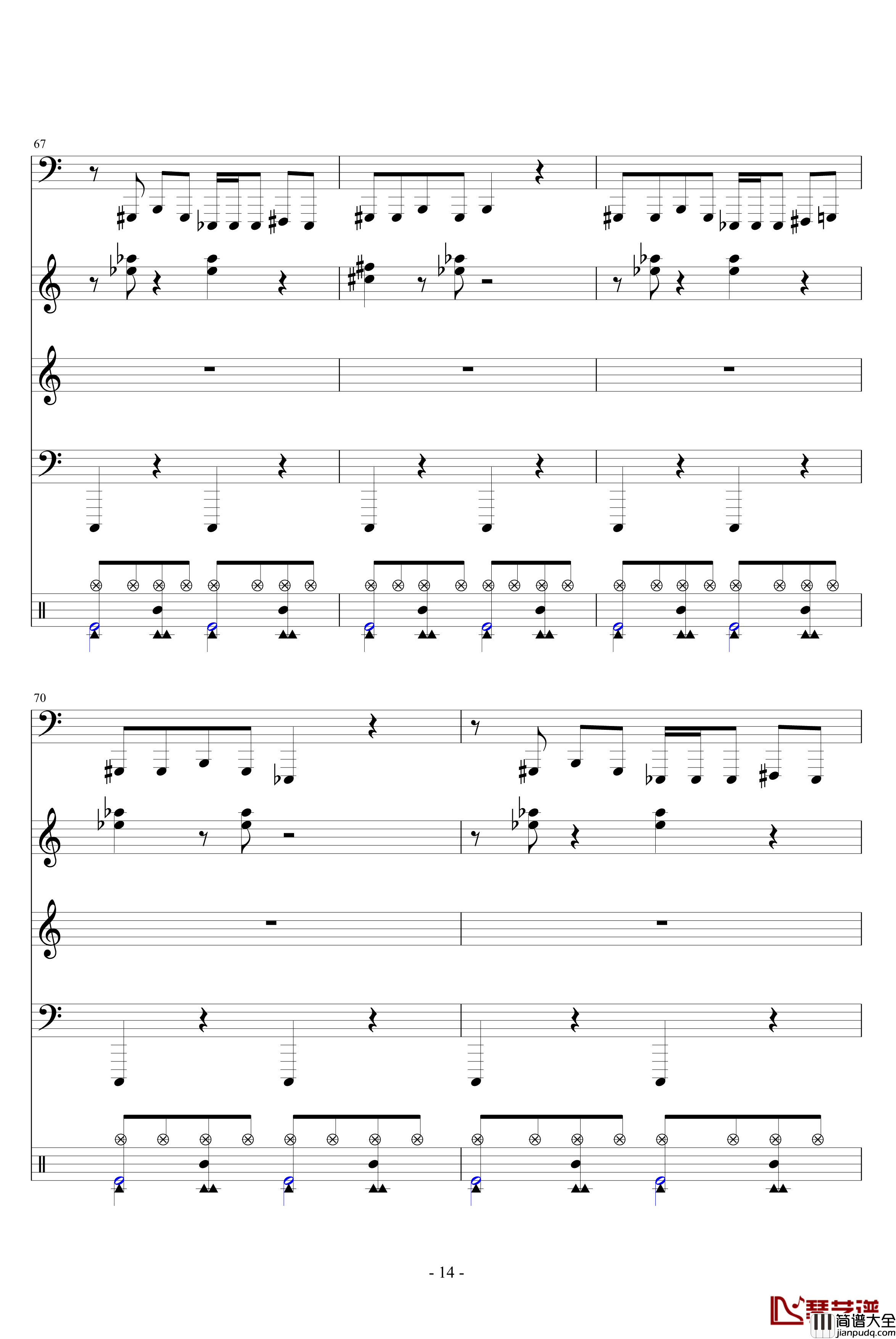 马力医生钢琴谱_超牛的总谱_游戏_FC