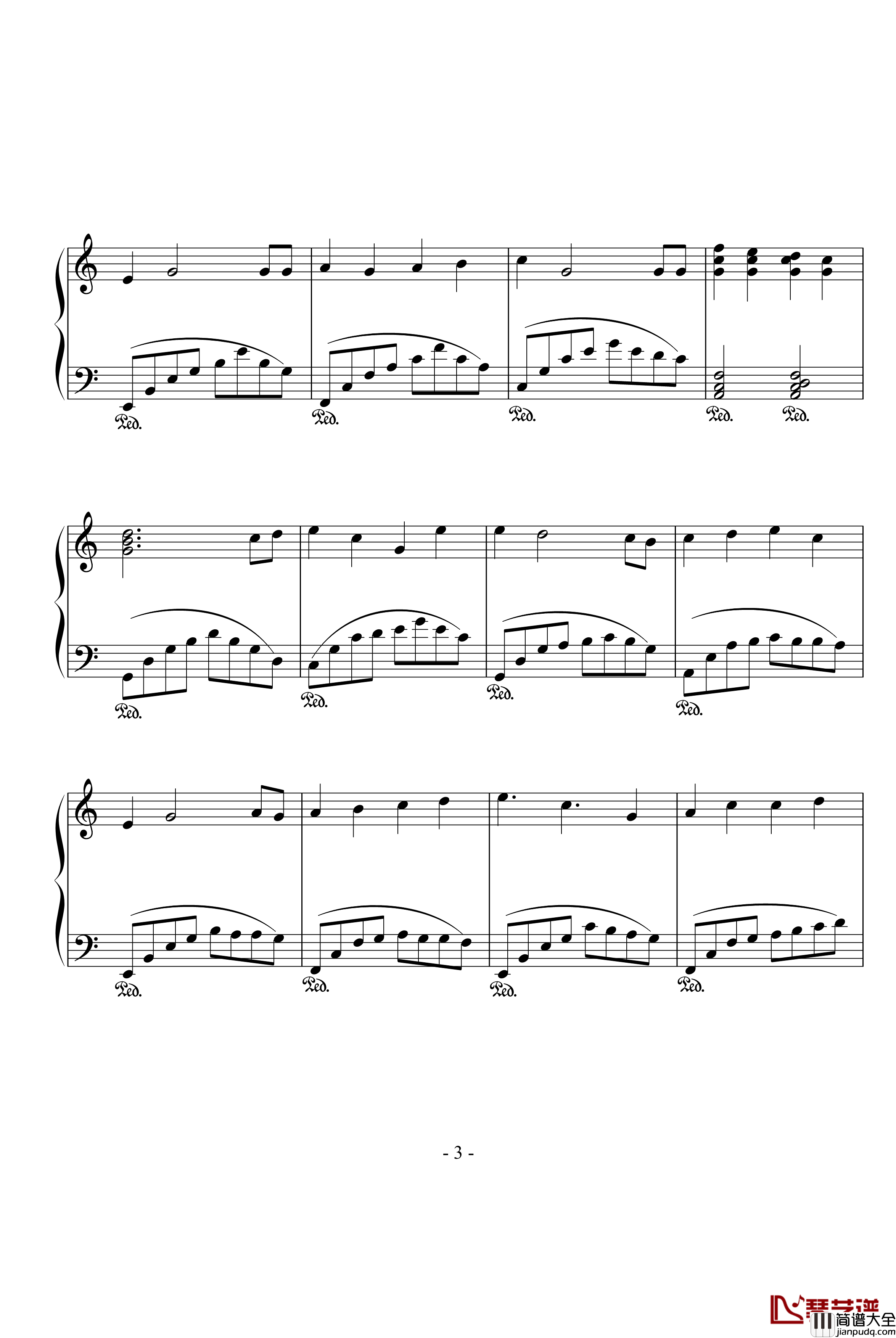 黑板上的诺言钢琴谱_拔谱_仰歌