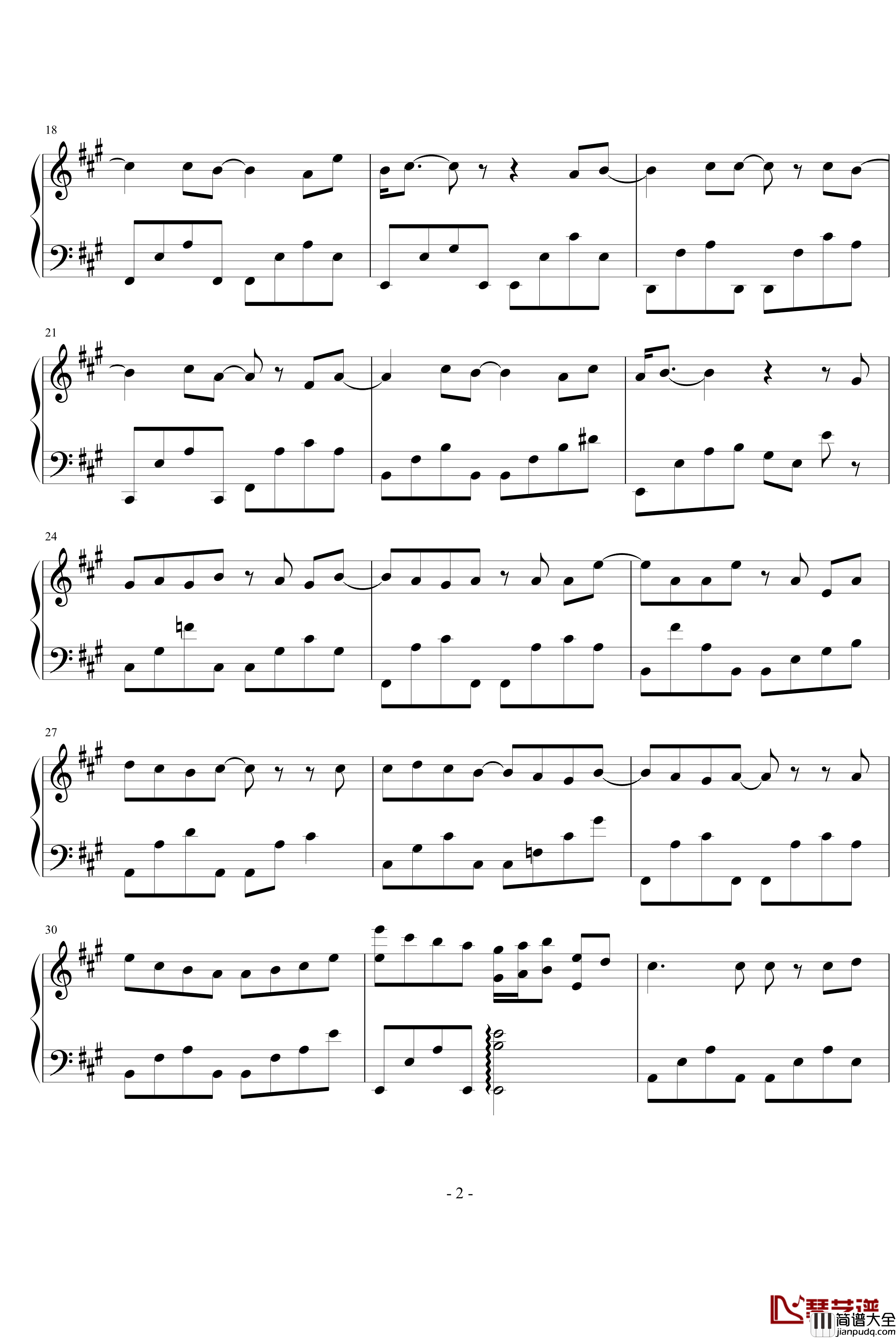 轨迹钢琴谱_文武贝版_周杰伦