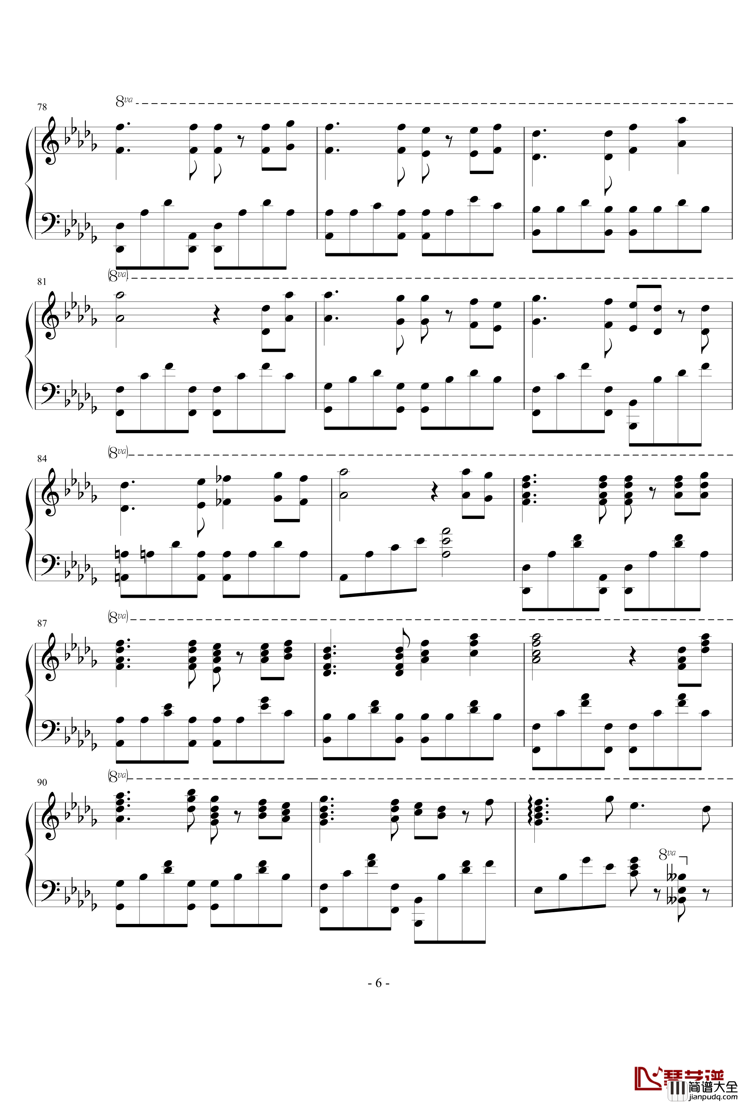 轨迹钢琴谱_文武贝版_周杰伦