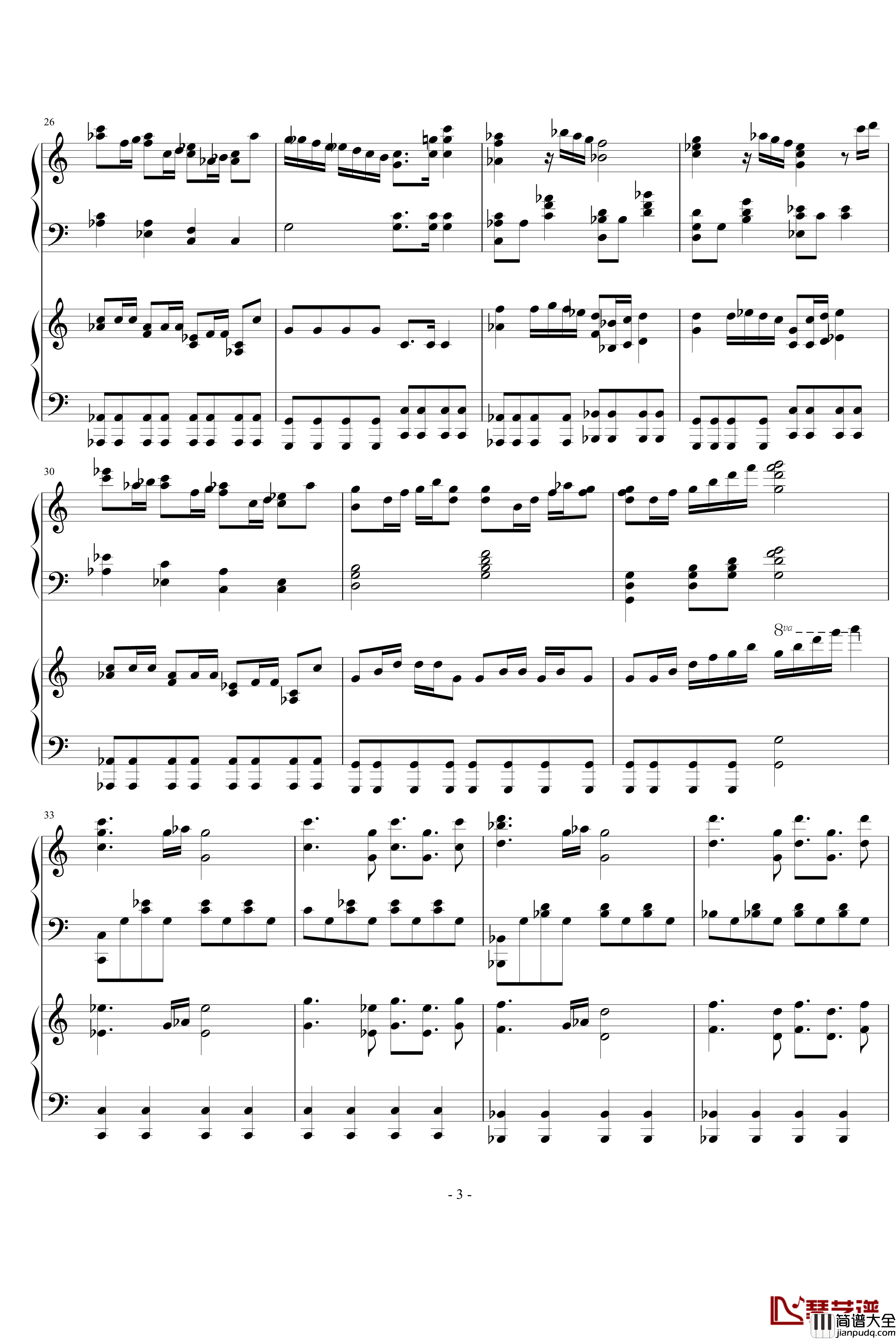 Fuego钢琴谱_aqtq314