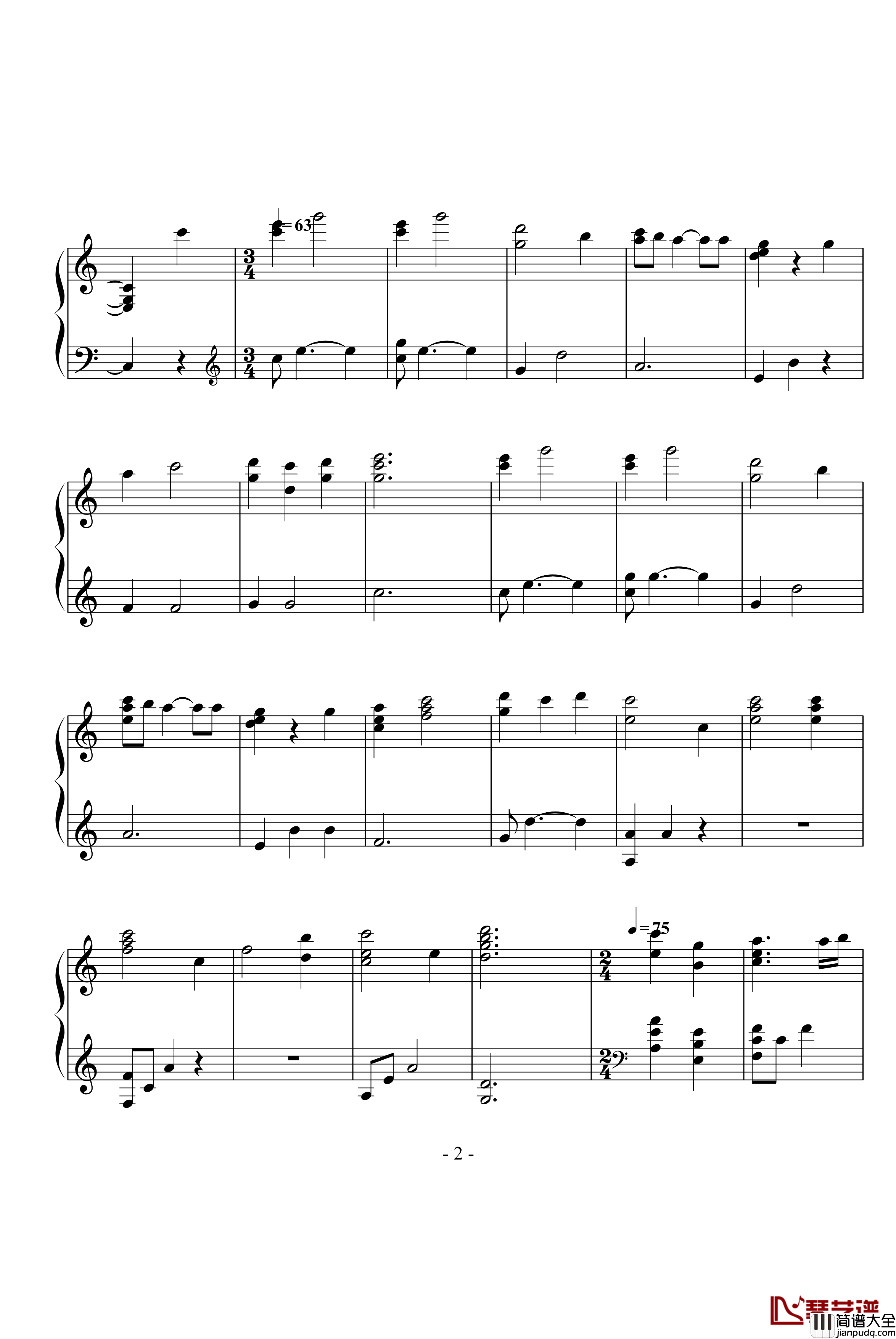 10.end_theme钢琴谱_新海诚