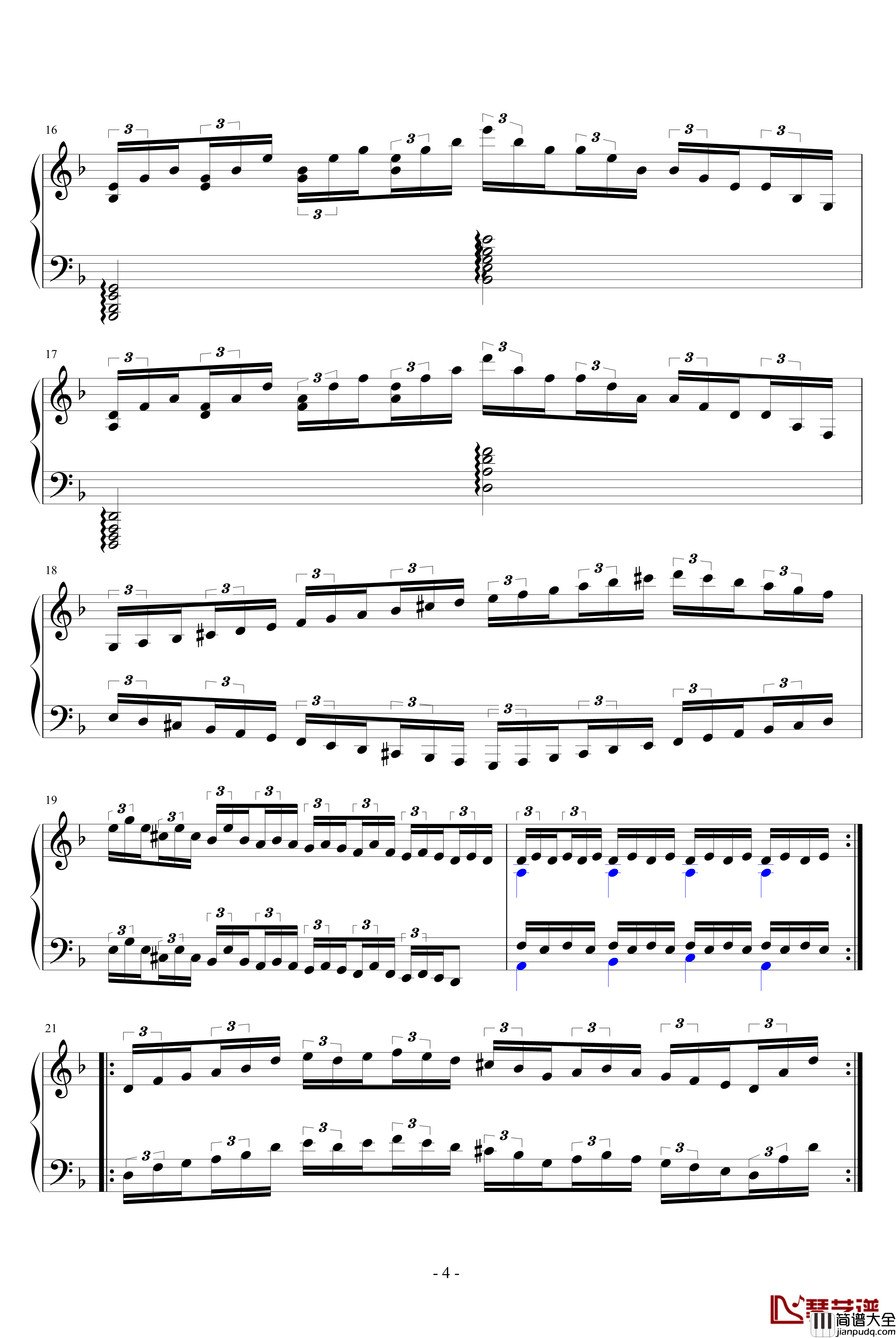 d小调无穷动钢琴谱_PARROT186