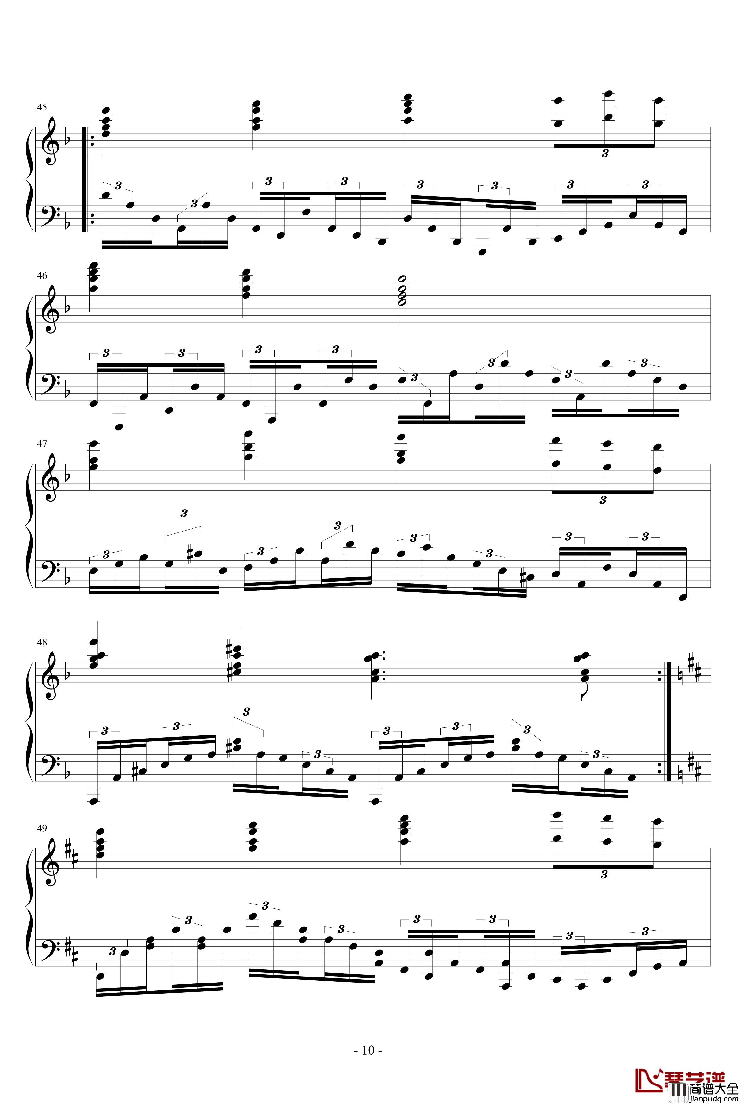 d小调无穷动钢琴谱_PARROT186