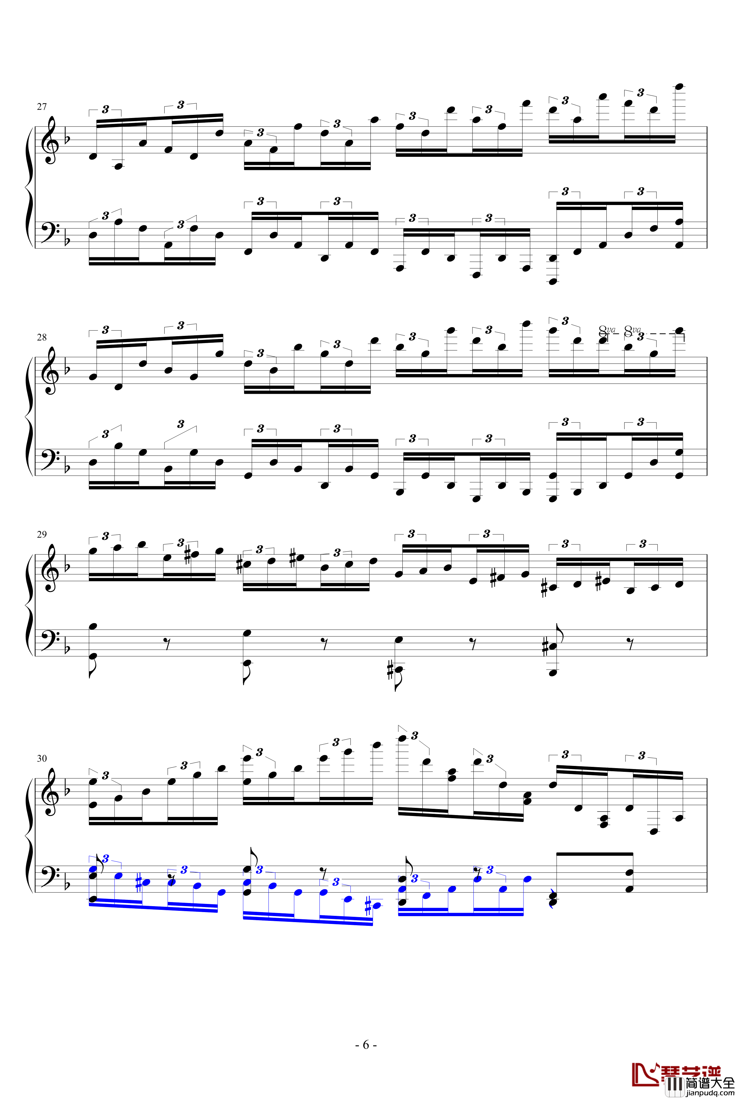 d小调无穷动钢琴谱_PARROT186