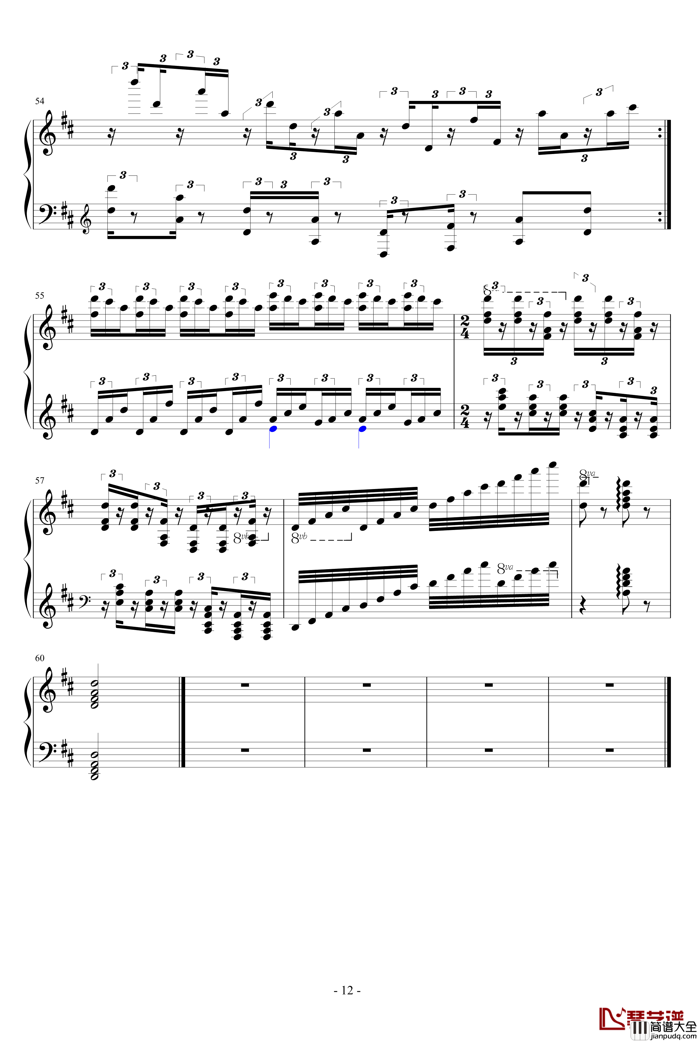 d小调无穷动钢琴谱_PARROT186