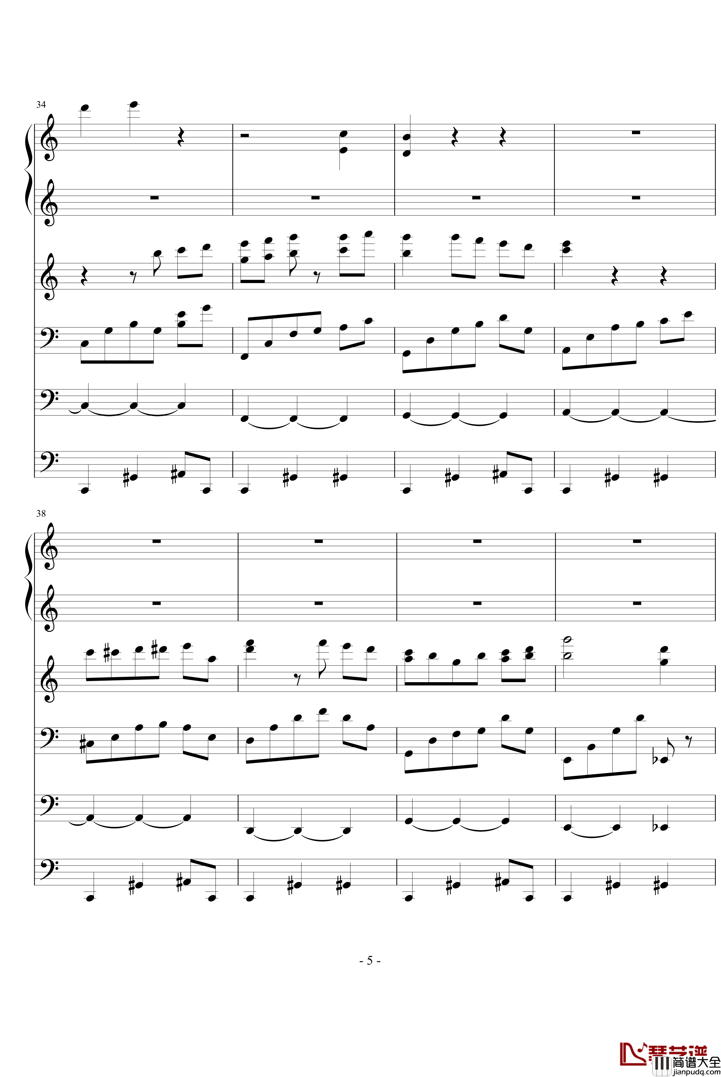 优雅钢琴谱_ellocz_夜洛第四首圆舞曲