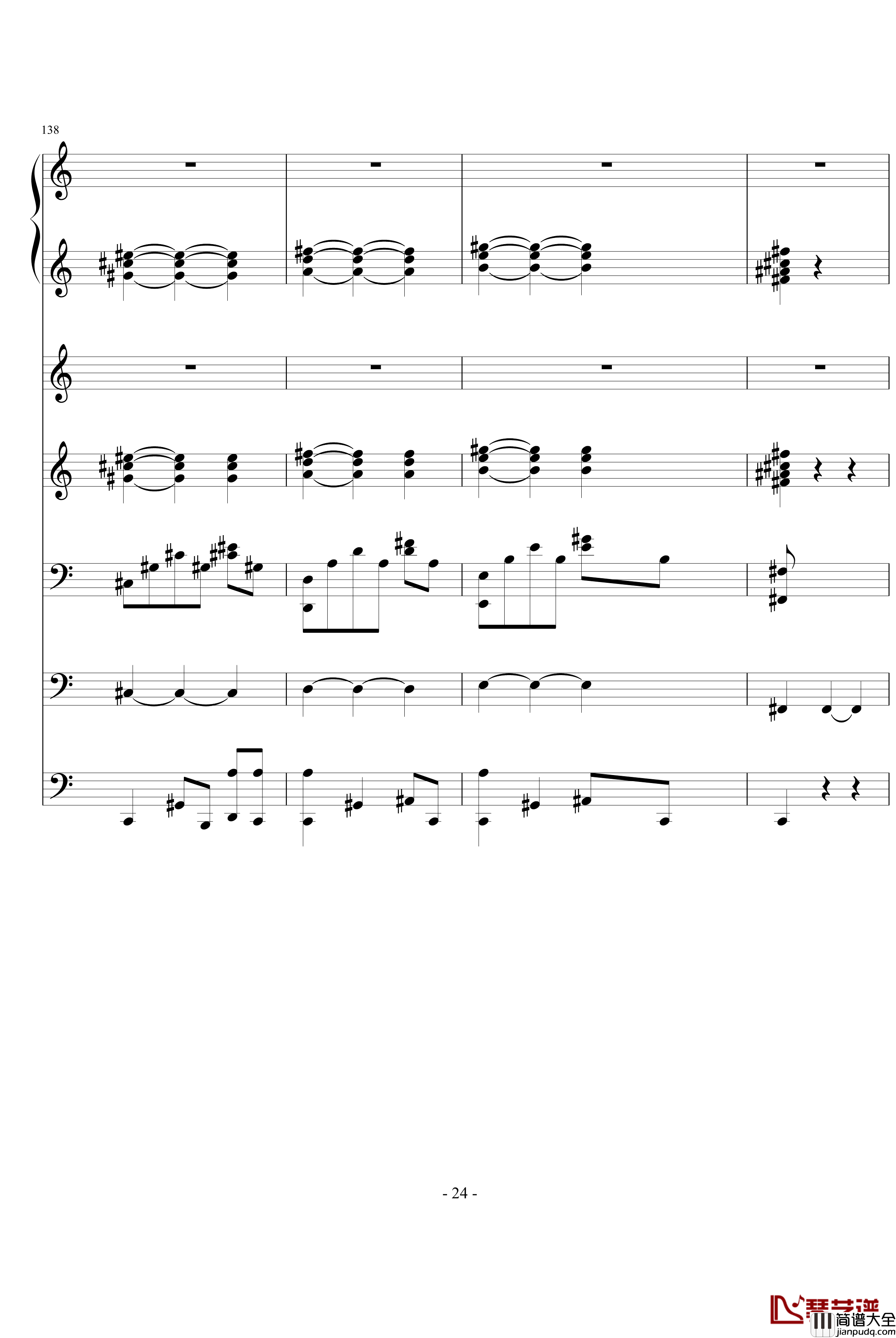 优雅钢琴谱_ellocz_夜洛第四首圆舞曲