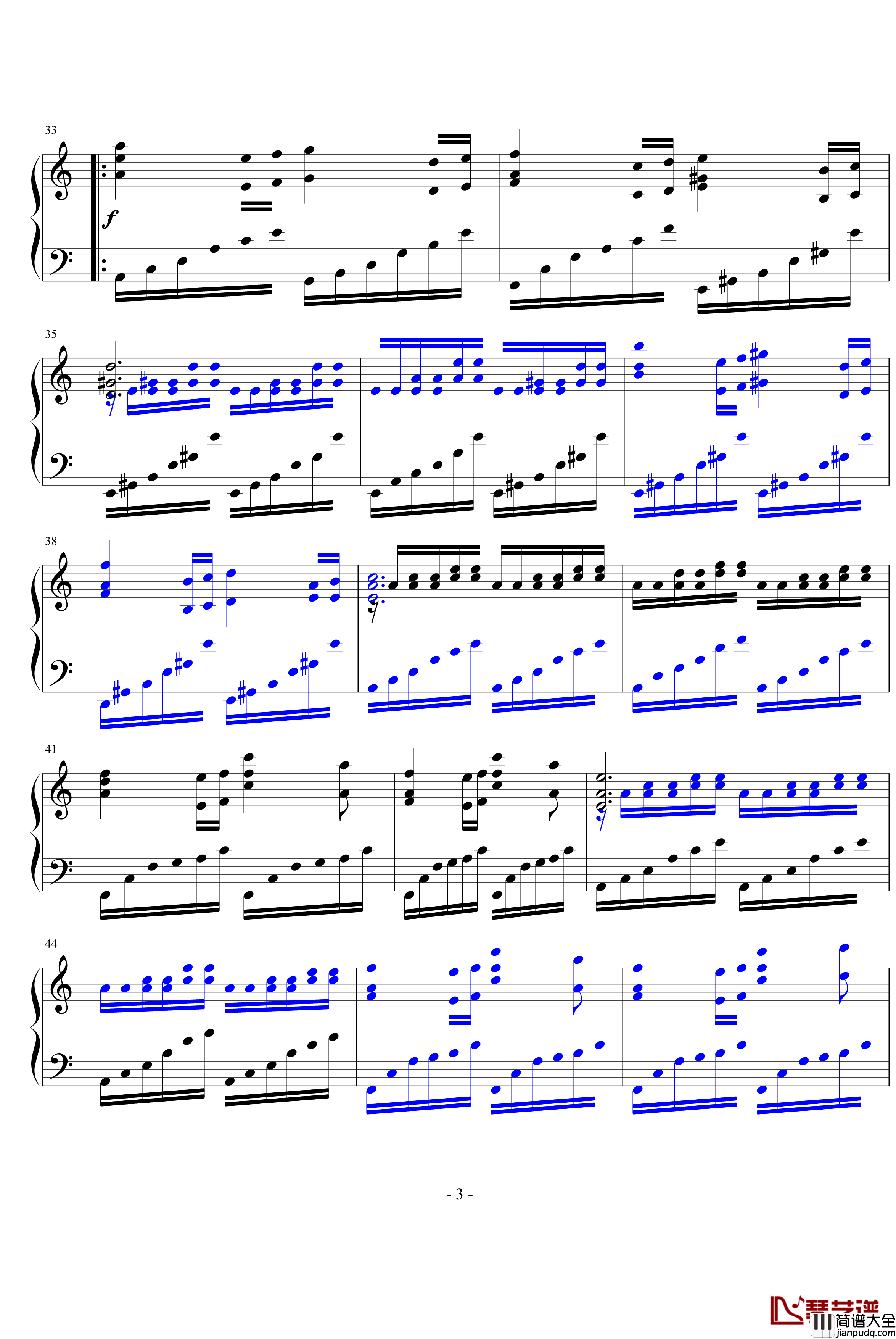 狐媚之舞钢琴谱_炎冰城